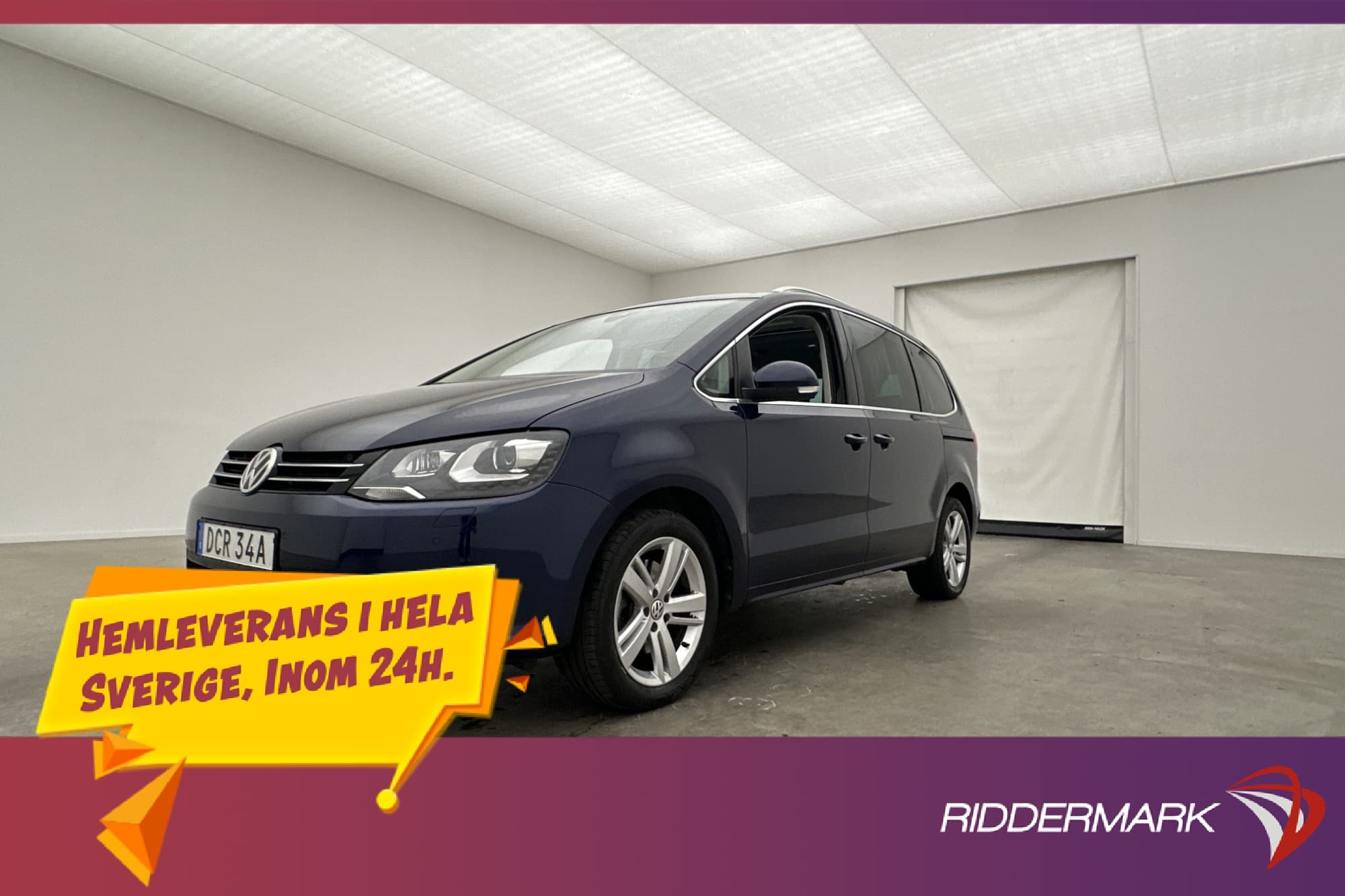 Volkswagen Sharan TDI 150hk 7-Sits Pano El-Dörrar D-Värmare