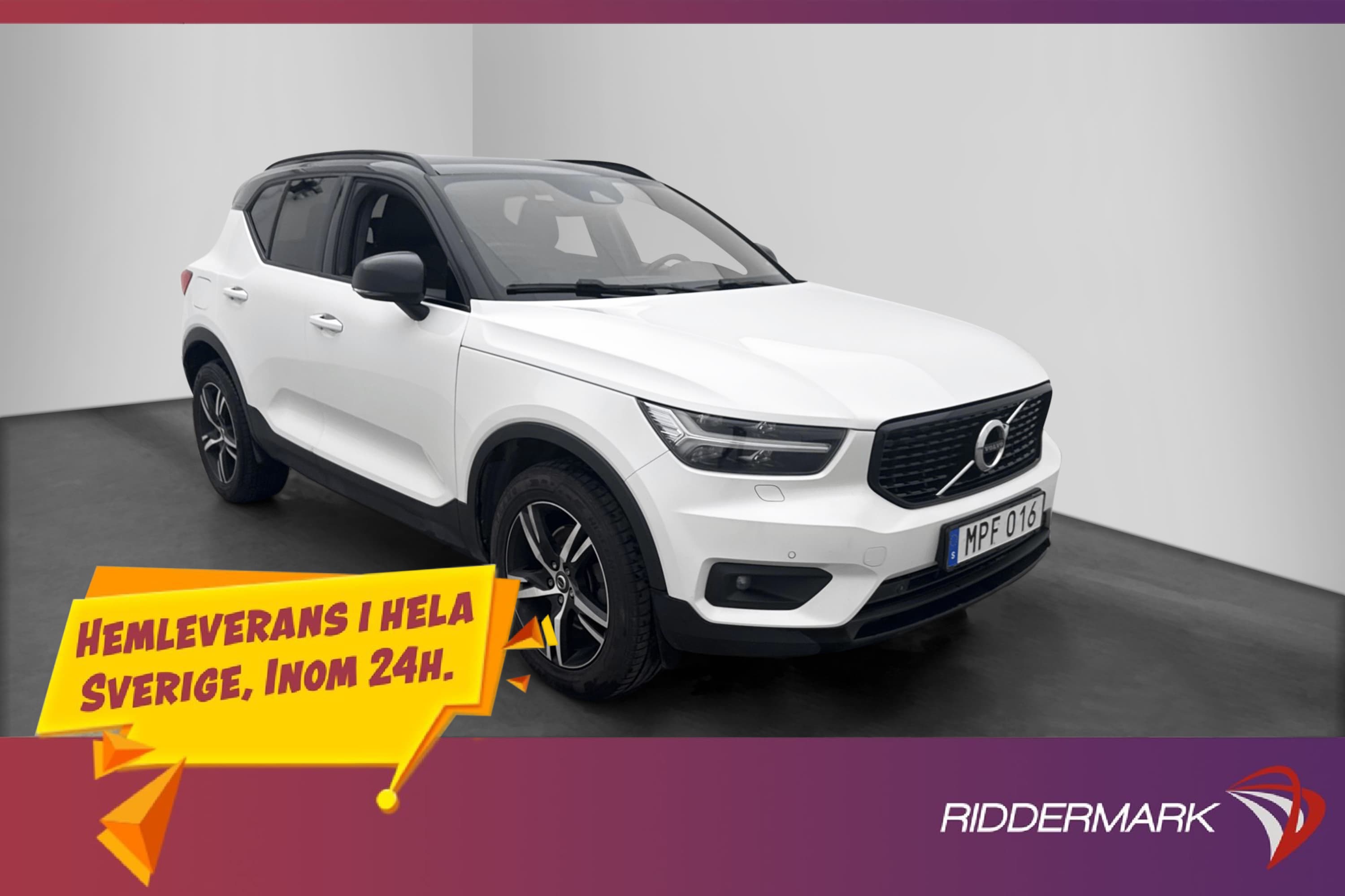 Volvo XC40 D4 AWD R-Design Panorama VOC Skinn Adaptiv-f