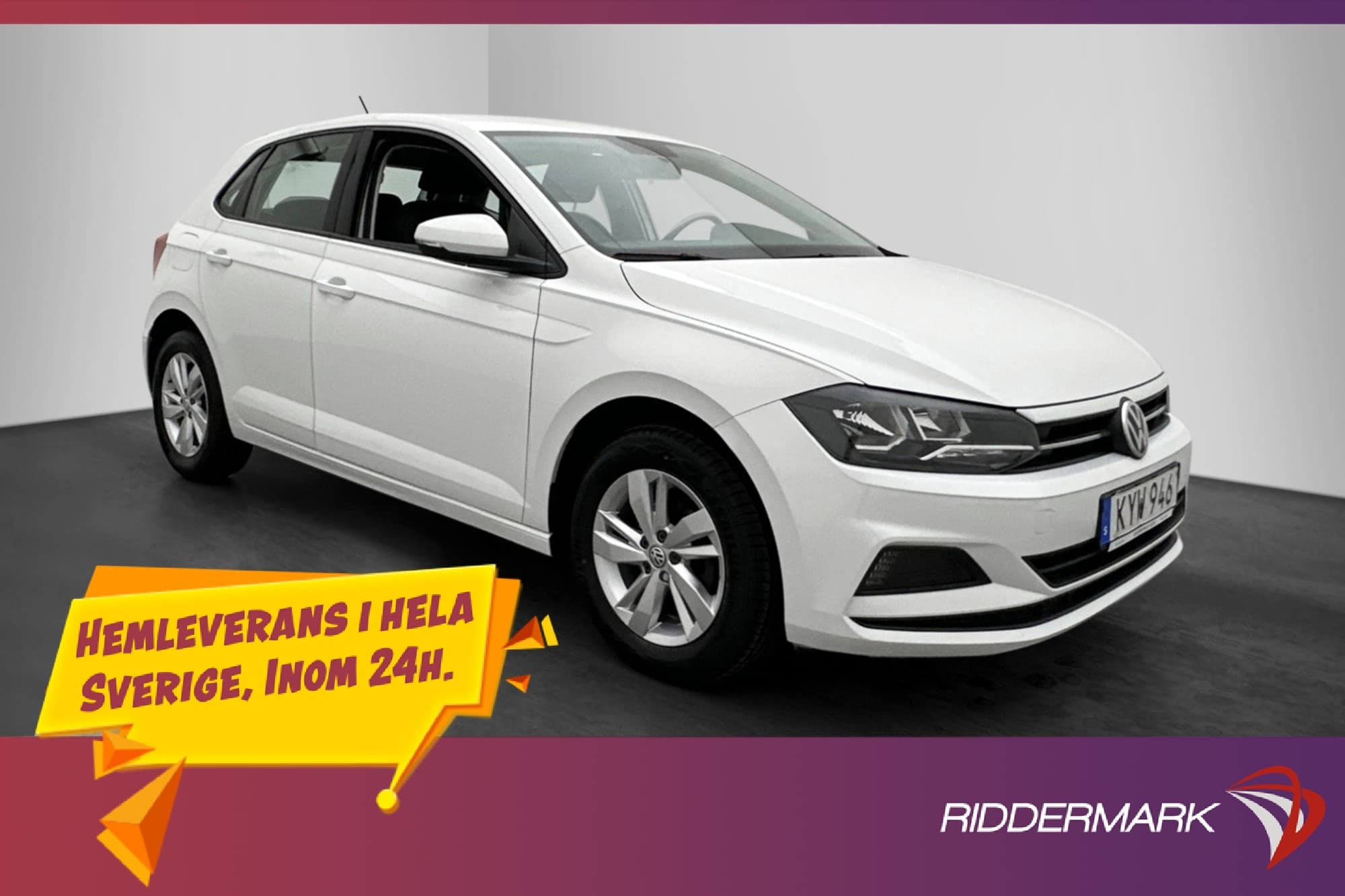 Volkswagen Polo 1.0 TSI 95hk Bluetooth Låg-Skatt 0.44l/mil