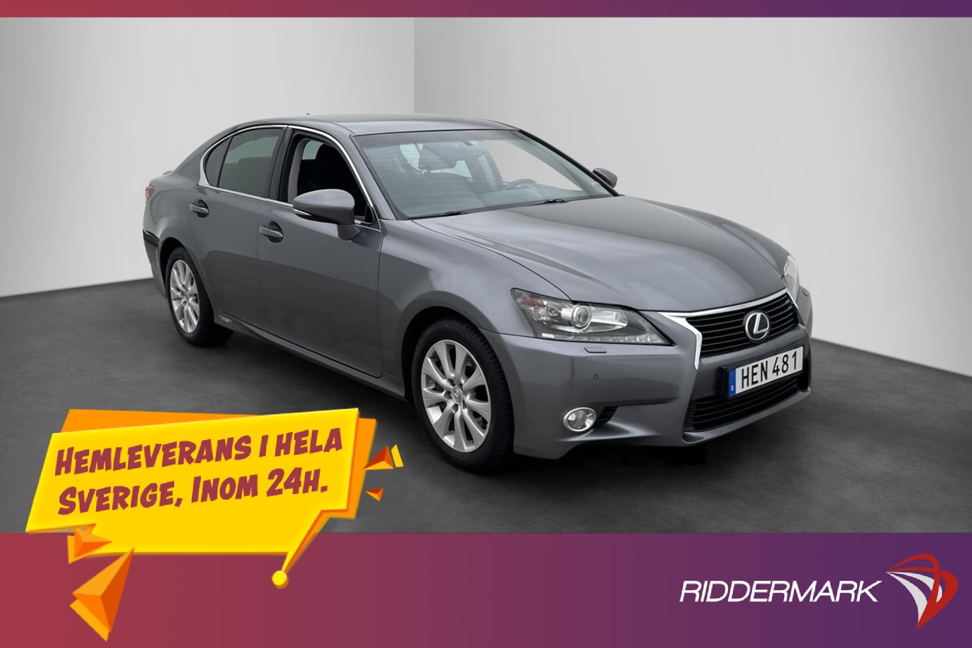 Lexus GS 300h 2.5 CVT 223hk Kamera Värm Keyless P-Sensorer