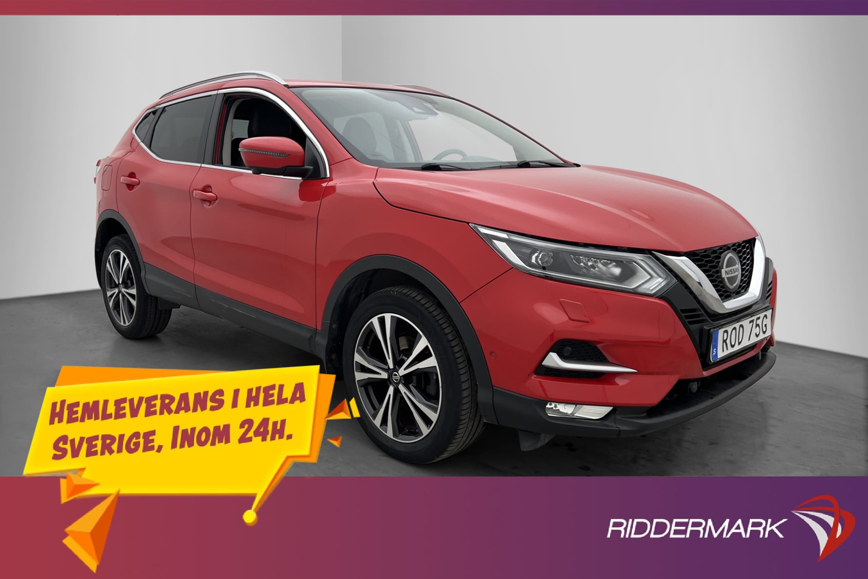 Nissan Qashqai 1.3 DIG-T 160hk Tekna Döda Vinkel 360° Kamera