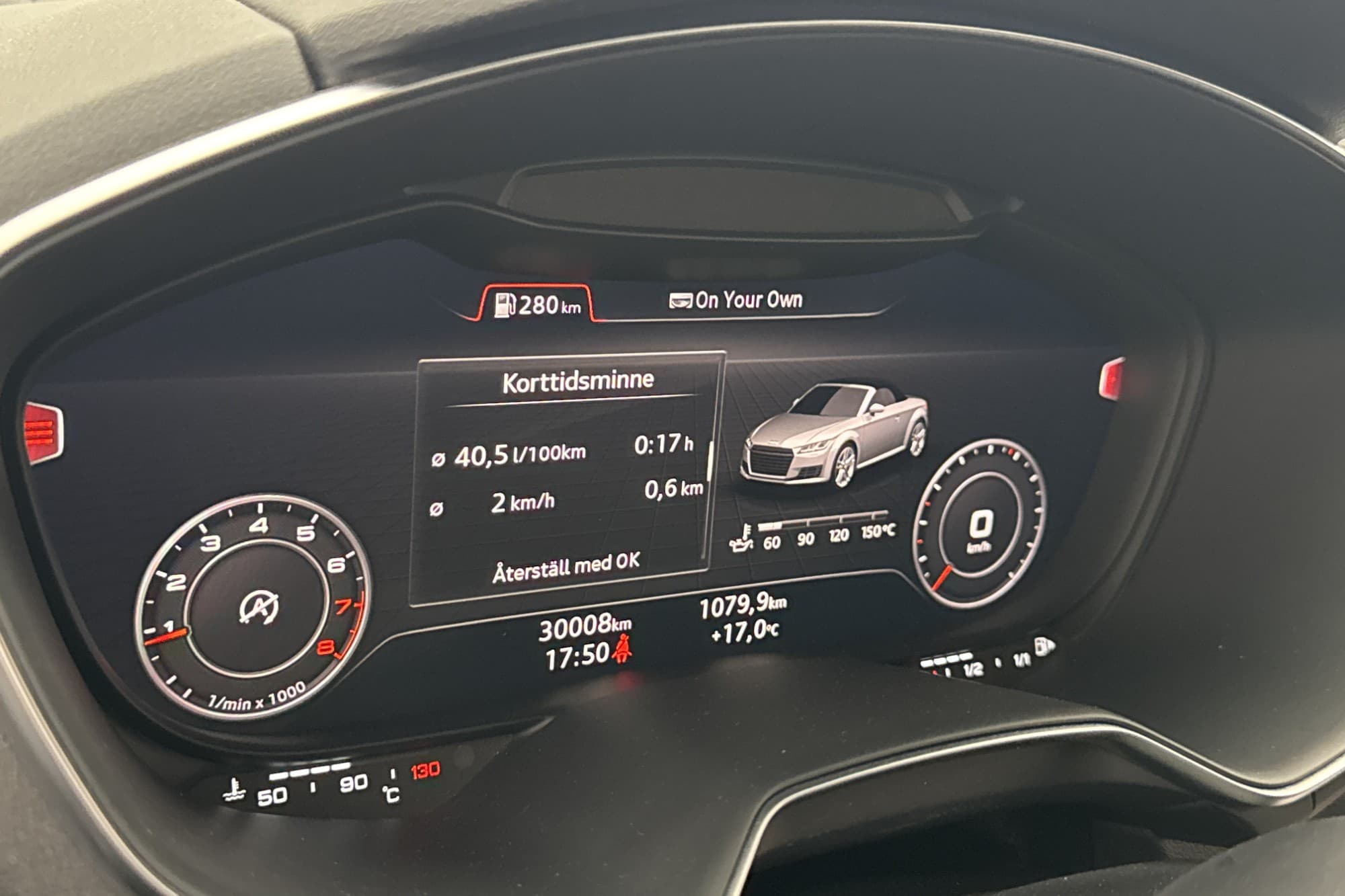 Audi TT Roadster 1.8 TFSI 180hk Cockpit Farthållare