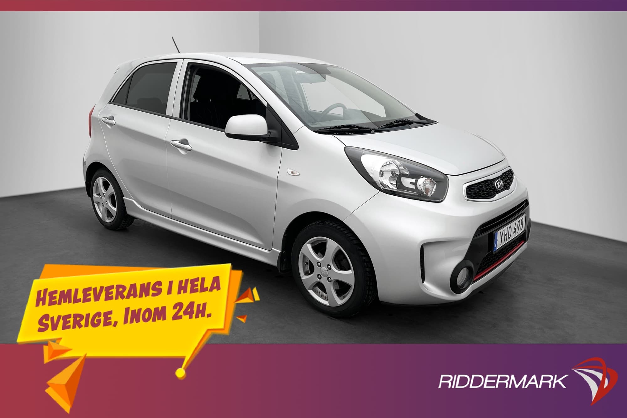 Kia Picanto 1.2 CVVT GLS Nyservad Kamera Navi Rattvärme A/C 