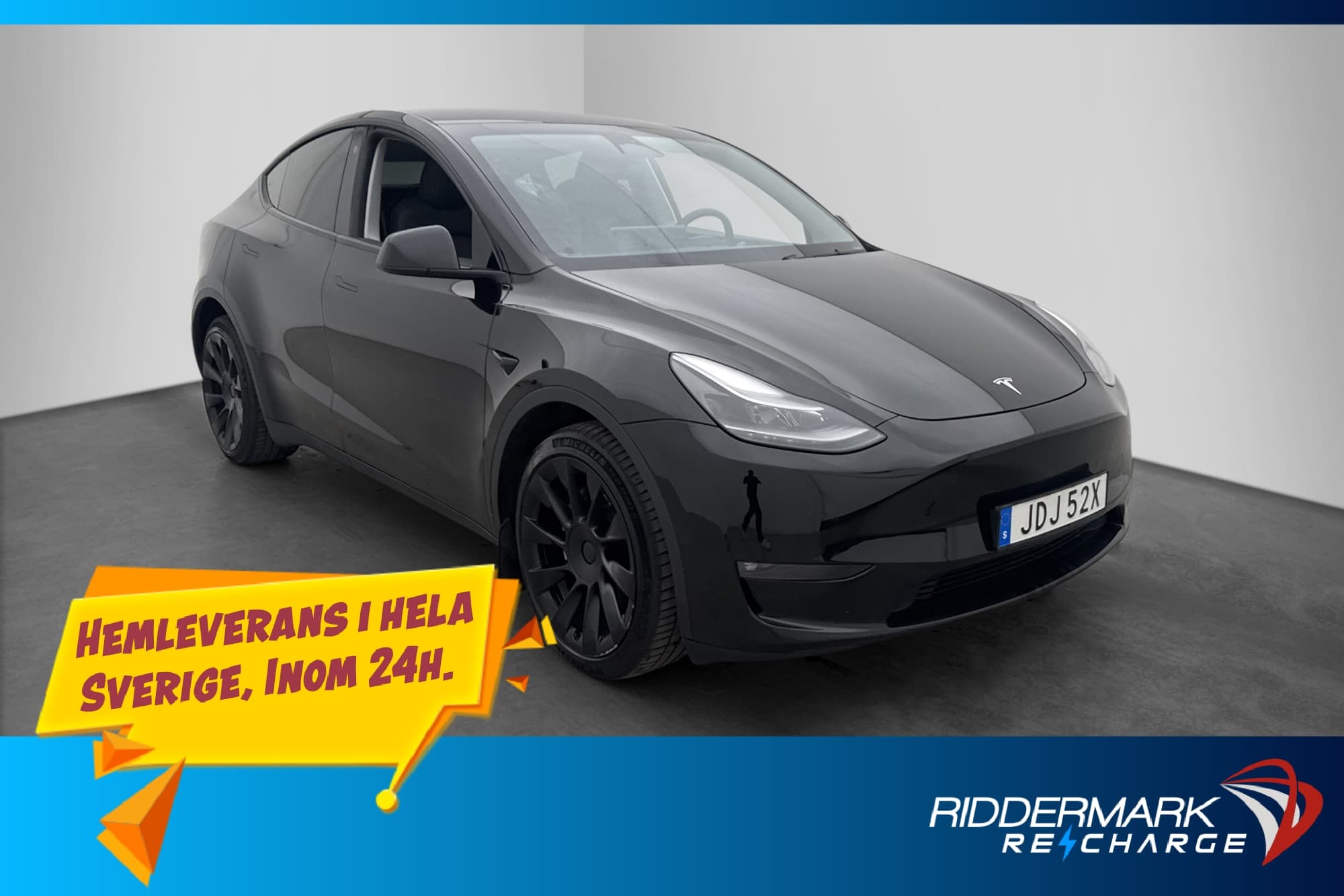 Tesla Model Y Long Range AWD Dragkrok Autopilot Svensksåld