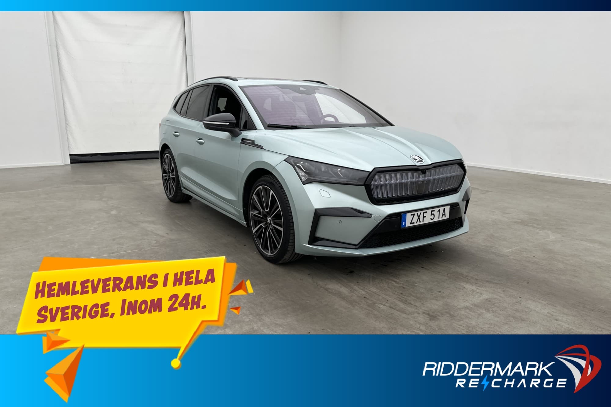 Skoda Enyaq iV 80x Founders Edt Pano Skinn 360° Drag MOMS