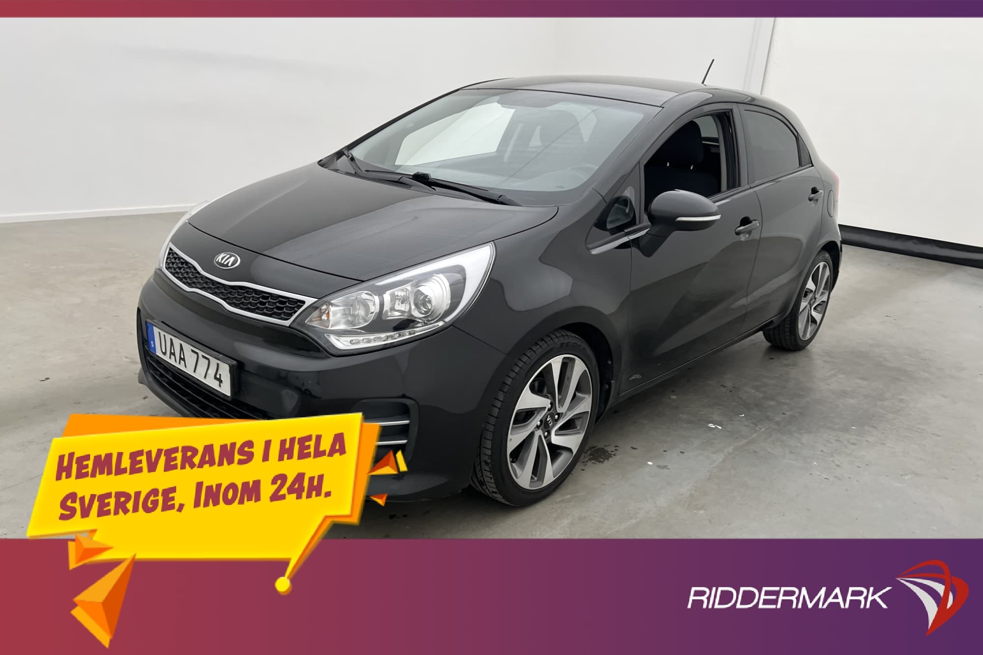 Kia Rio 1.2 84hk Kamera Navi Rattvärme Låg-skatt