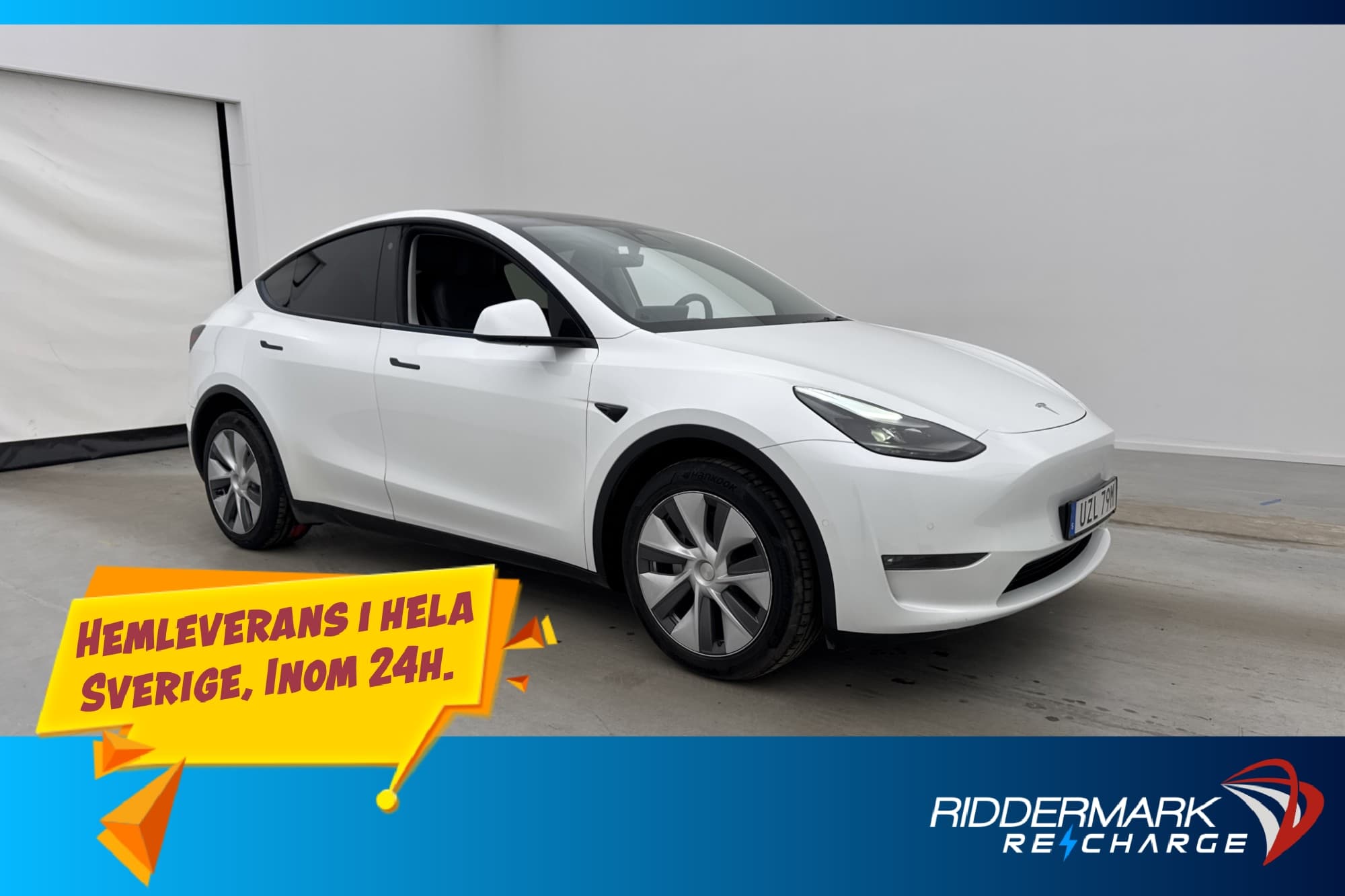 Tesla Model Y Long Range AWD Värmare Autopilot Drag MOMS