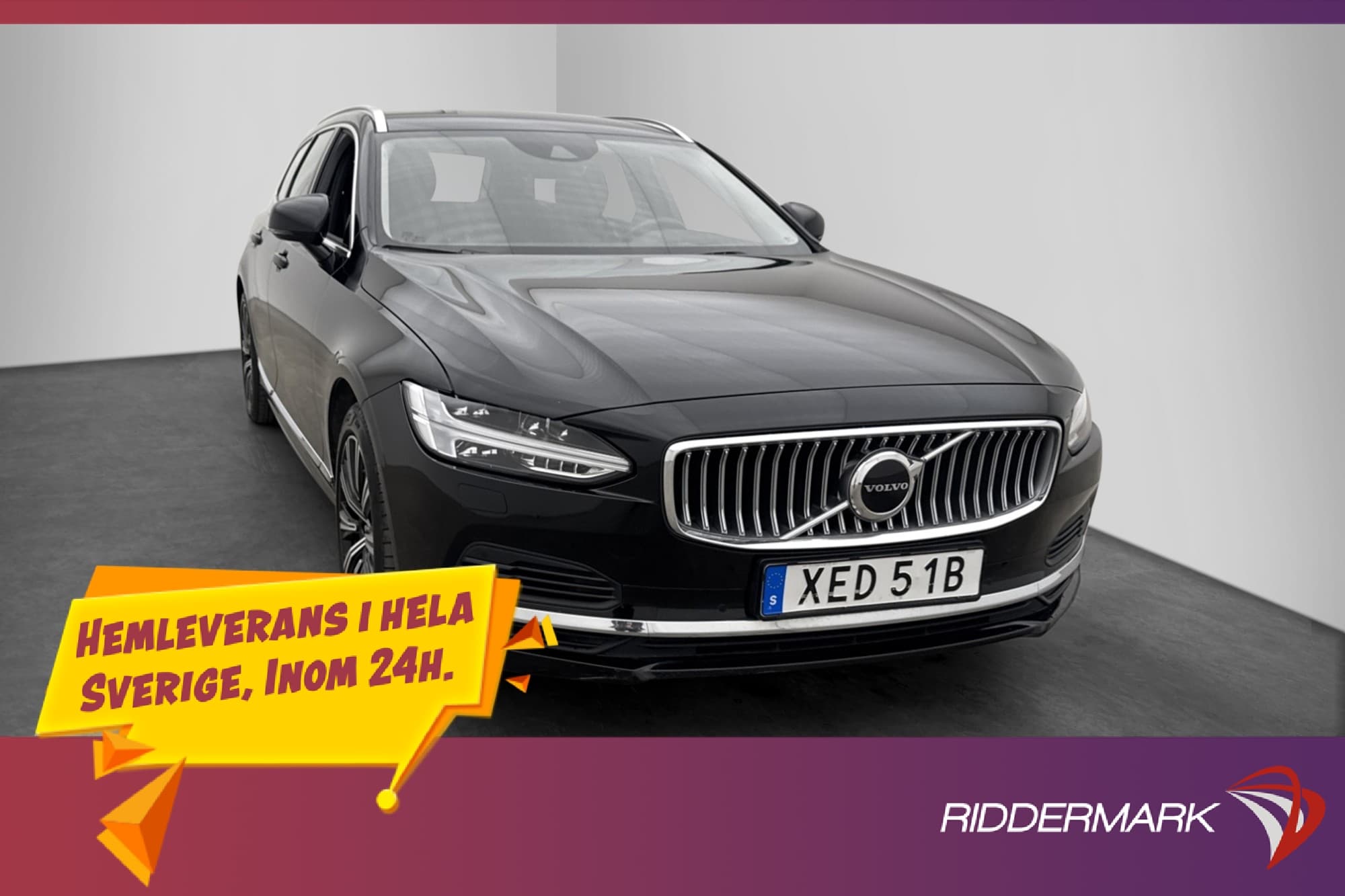 Volvo V90 Recharge T6 AWD Momentum Adv Värmare Drag MOMS