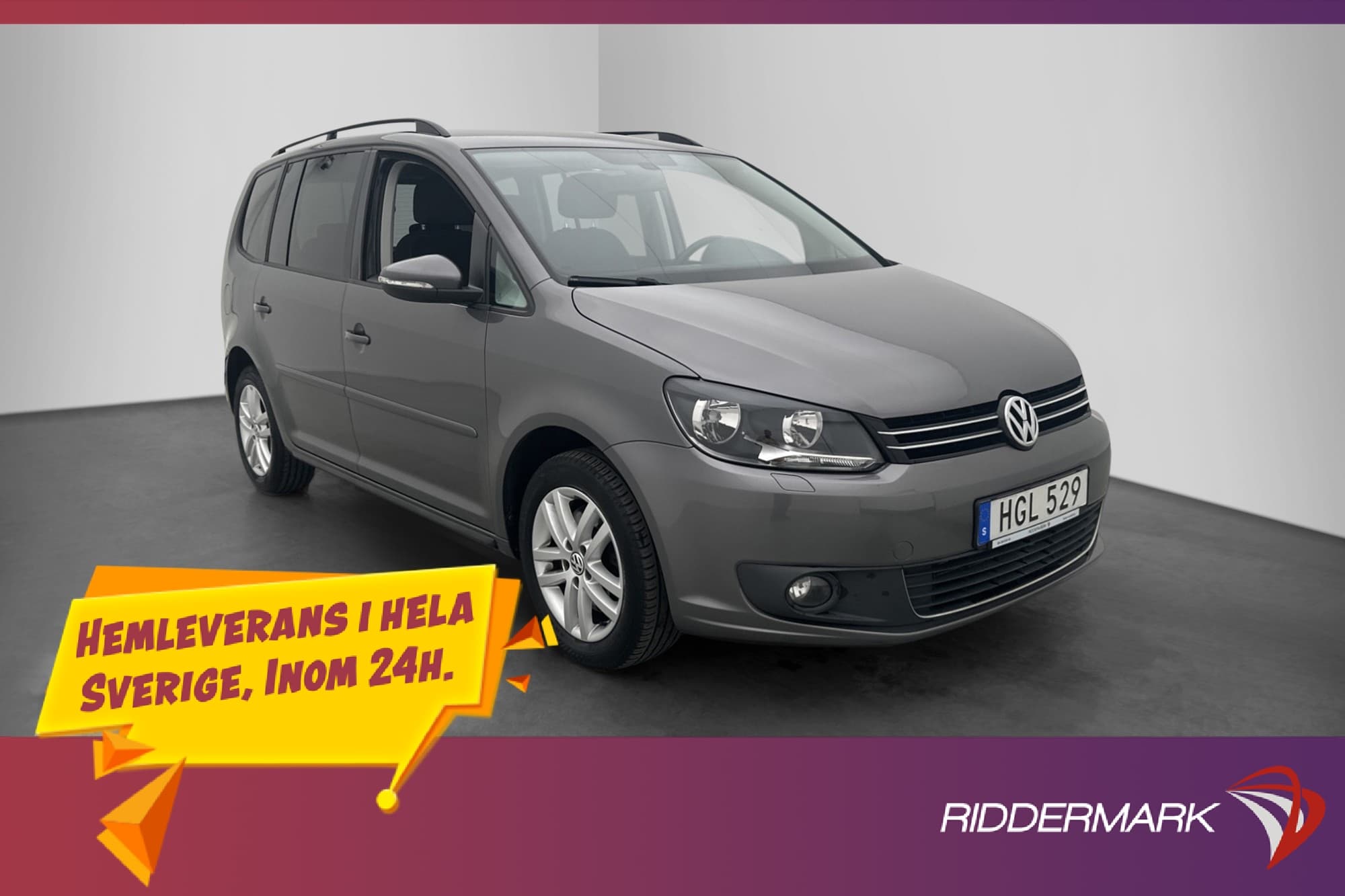 Volkswagen Touran 1.4 TSI 140hk 7-sits Kamera 7-Sits Drag