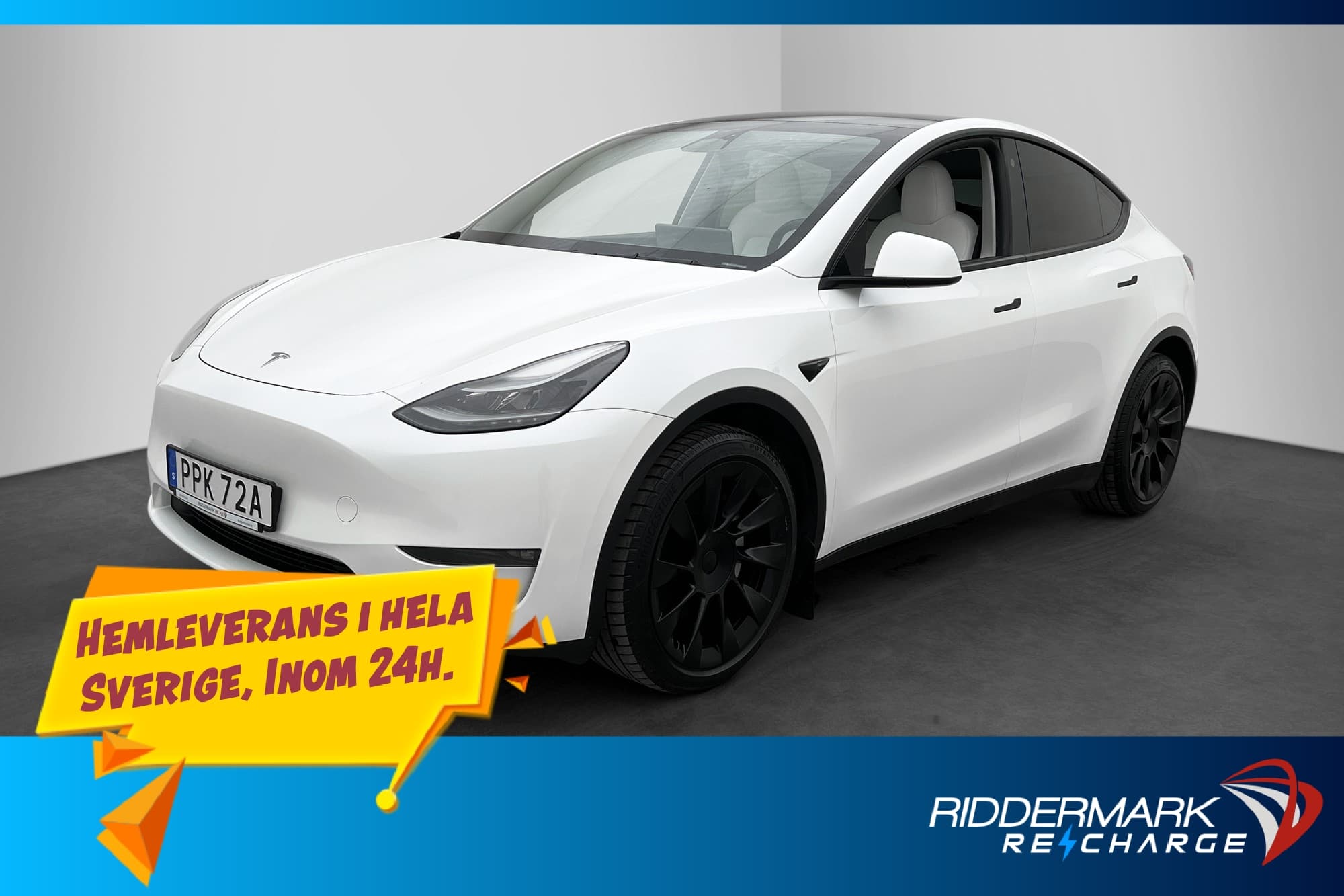 Tesla Model Y Long Range AWD Autopilot Ljus interiör Sv.Såld