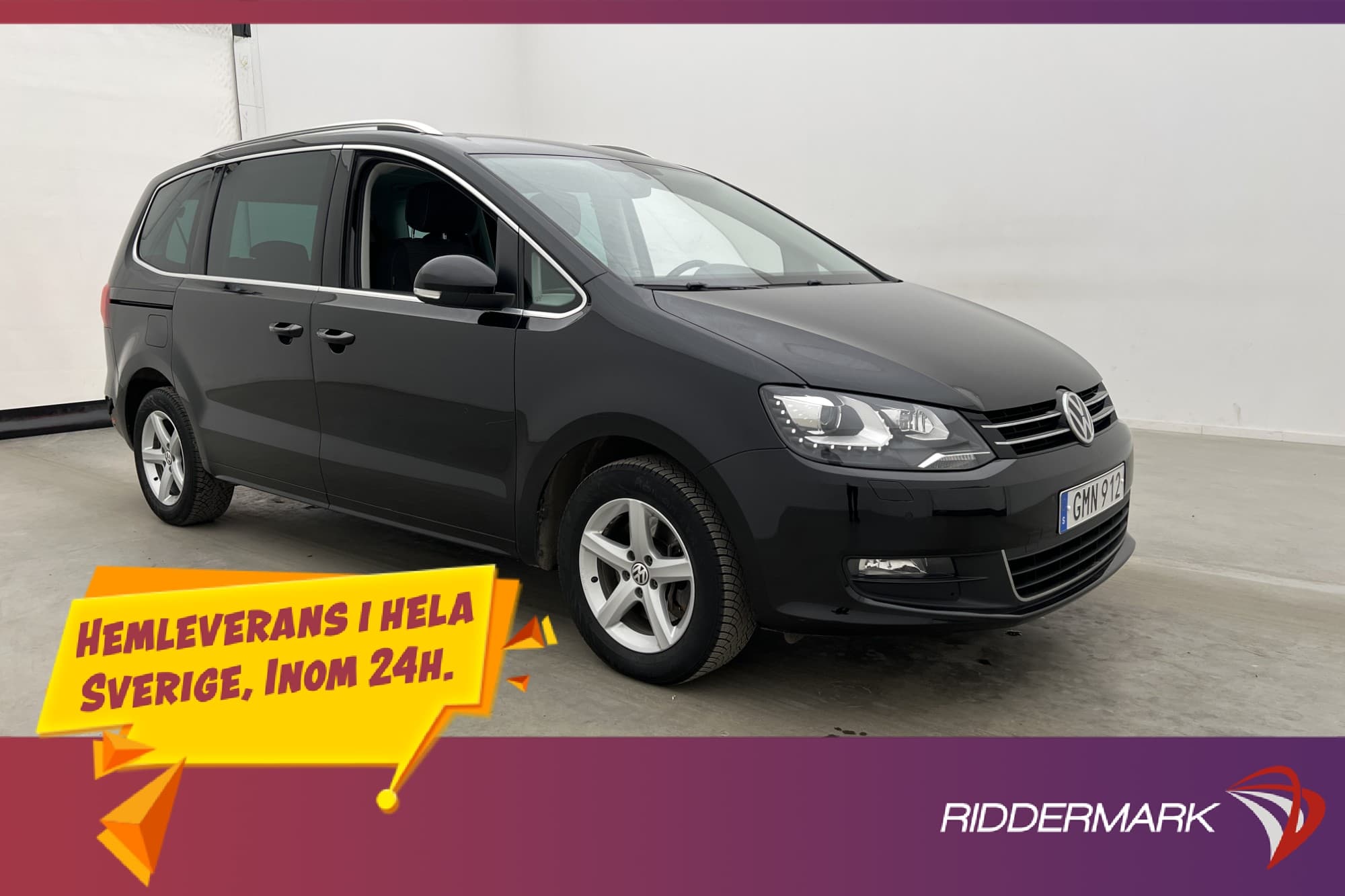 Volkswagen Sharan 2.0 TDI 150hk 7-Sits Pano B-Kamera Drag