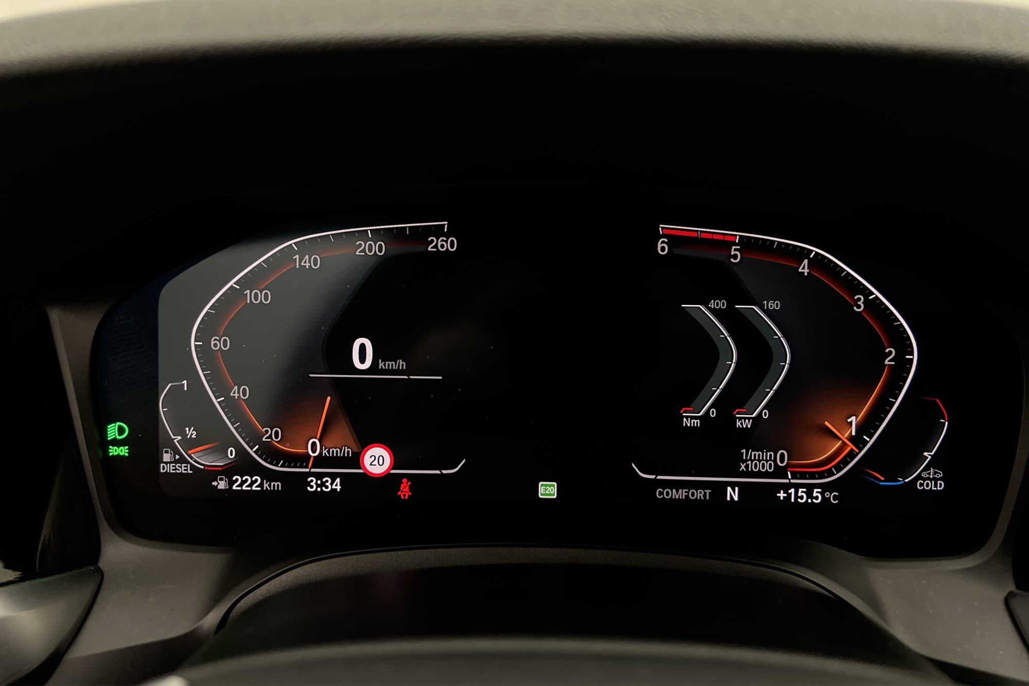 BMW 320 d Touring 190hk Sport line Cockpit Ambient Halvskinn