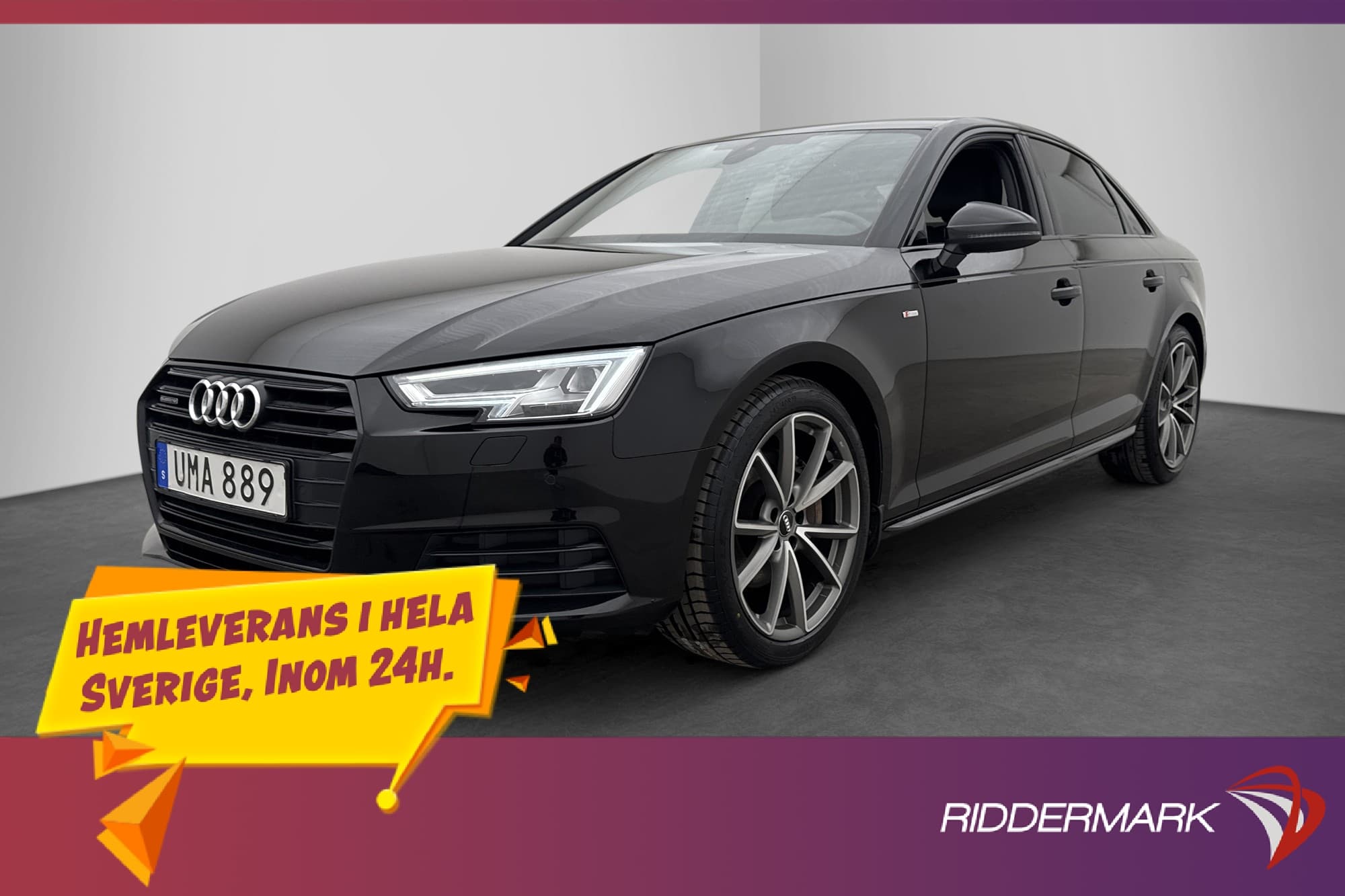 Audi A4 2.0 TDI Q S Line Värmare LED Sportstolar P-Sensorer