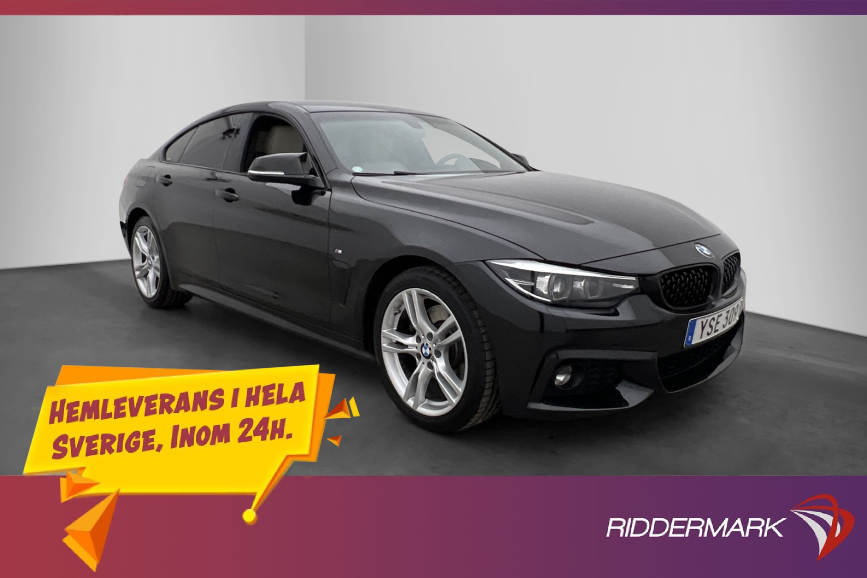 BMW 430 i Gran Coupé M Sport Cockpit Drag Navi Sensorer