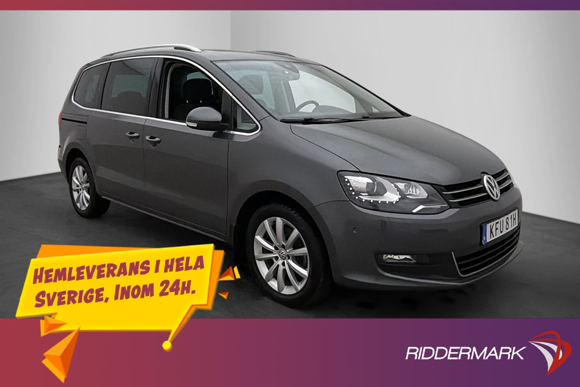 Volkswagen Sharan 7-Sits 2.0 TDI Pano Värm El-dörrar Kamera