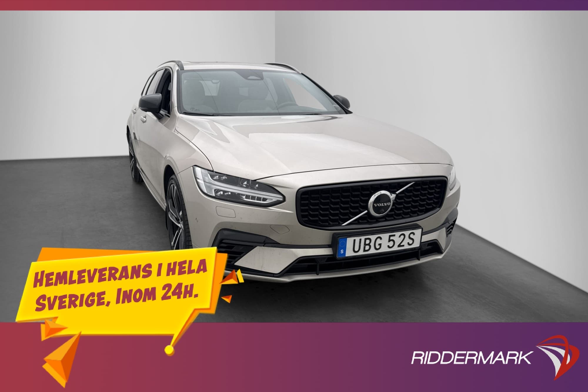 Volvo V90 T8 AWD R-Design B&W Pano HUD 360° Dragkrok MOMS