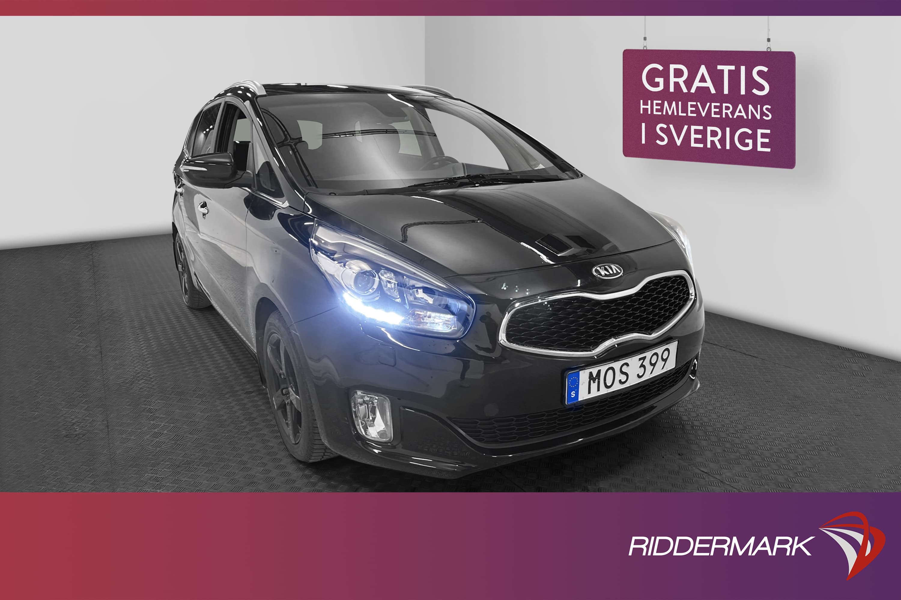 Kia Carens 1.7 136hk GLS 7-sits Rattvärme Sensorer 0,61l/mil