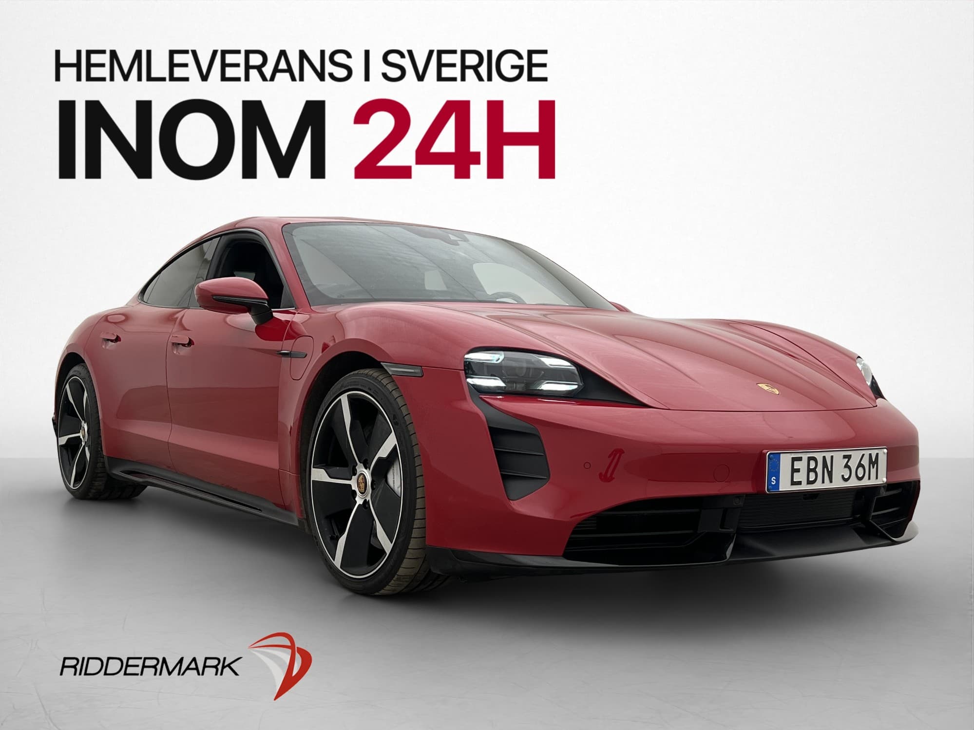 Porsche Taycan Turbo DD 625hk Chrono Luftfjädr BOSE 18-Vägs