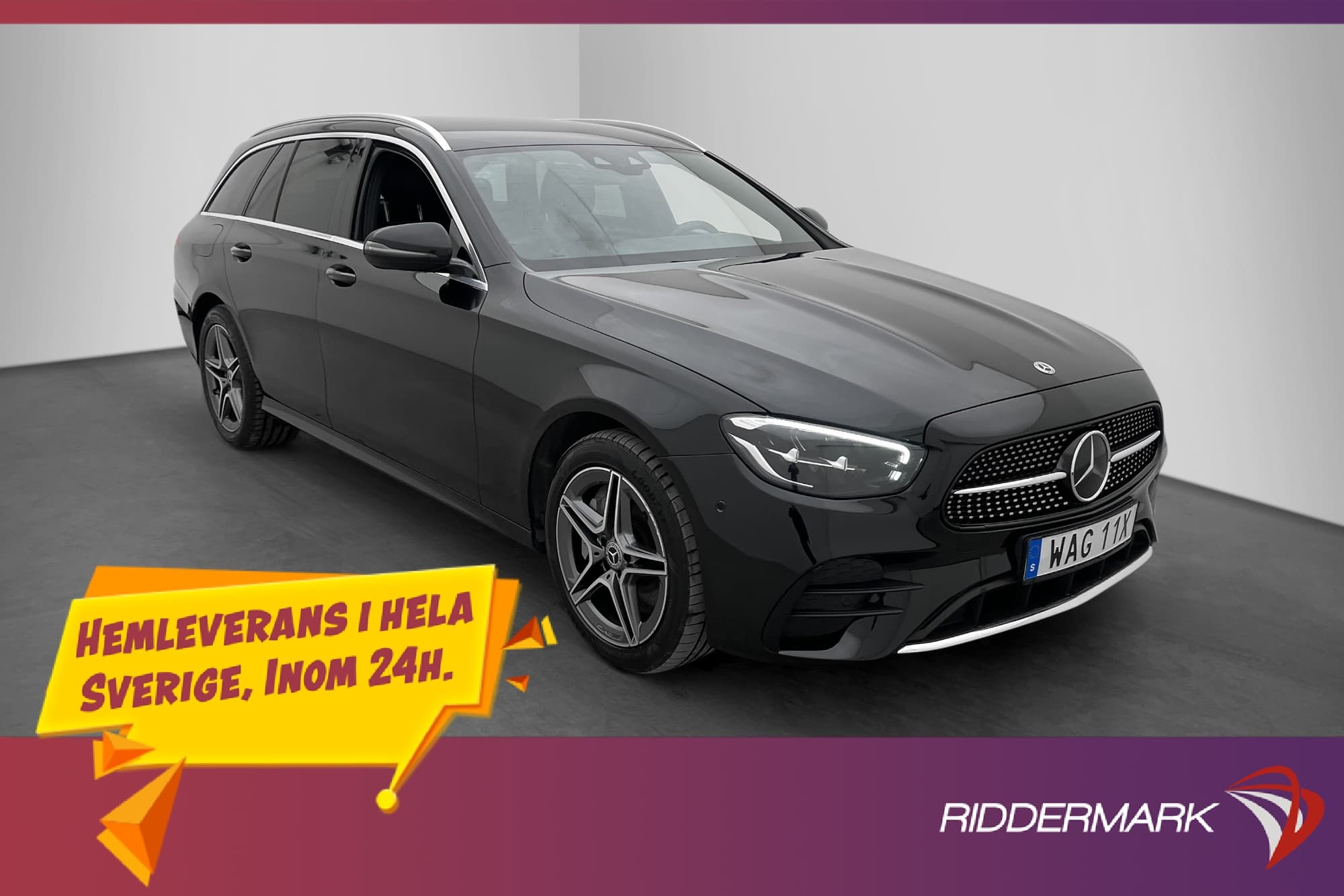 Mercedes-Benz E 300 T de 4M AMG Widescreen P-Värm B-Kam Drag