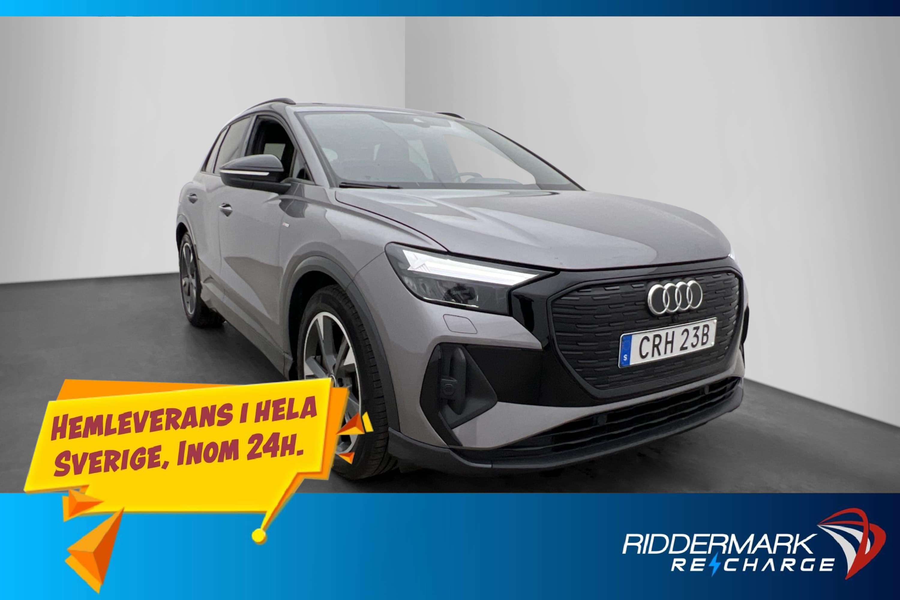 Audi Q4 50 e-tron Q S-Line Sonos Dragkrok Kamera Skinn MOMS
