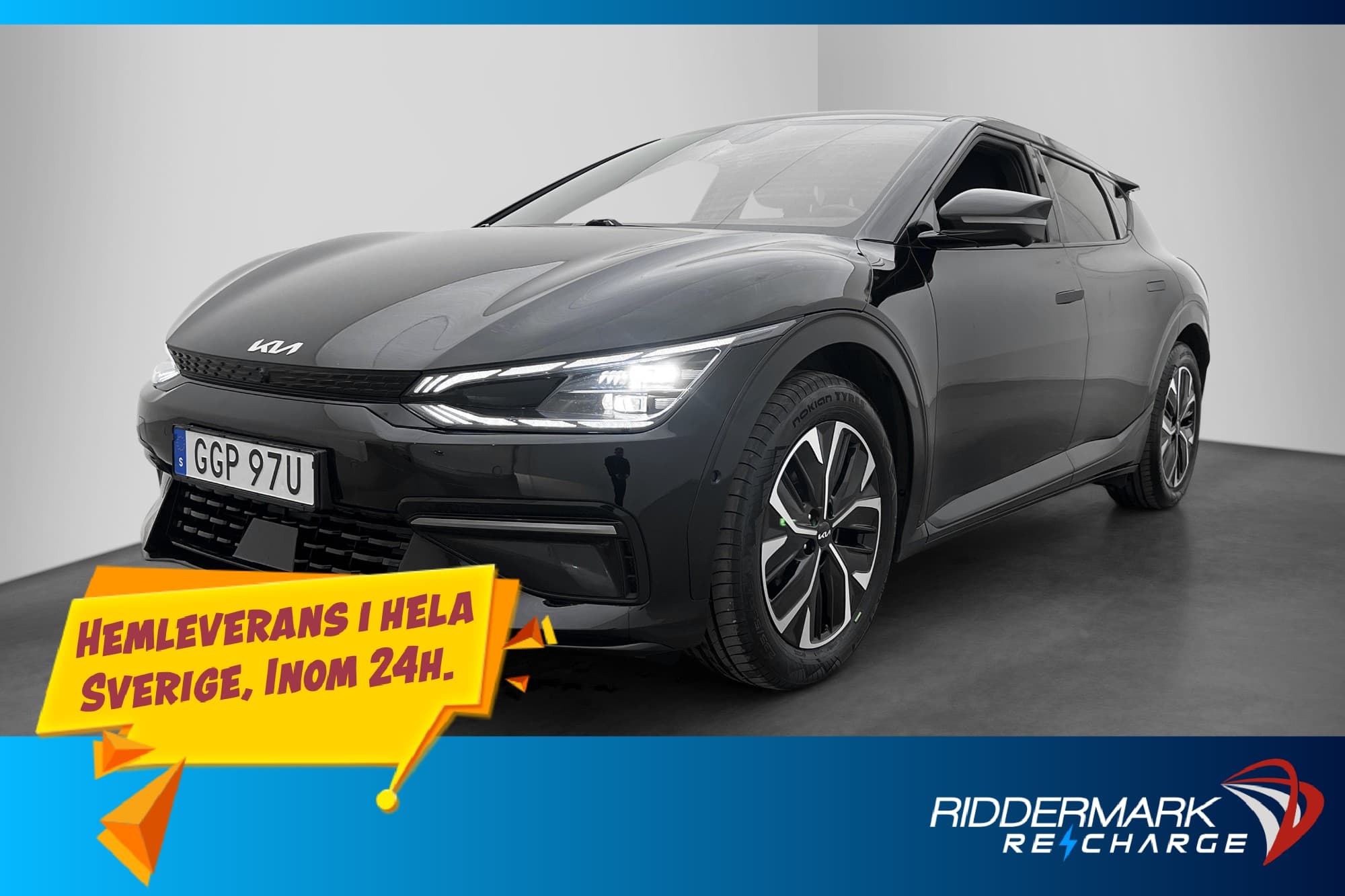 Kia EV6 77.4 kWh AWD 325hk GT-Line Meridian Head Up 360 MOMS