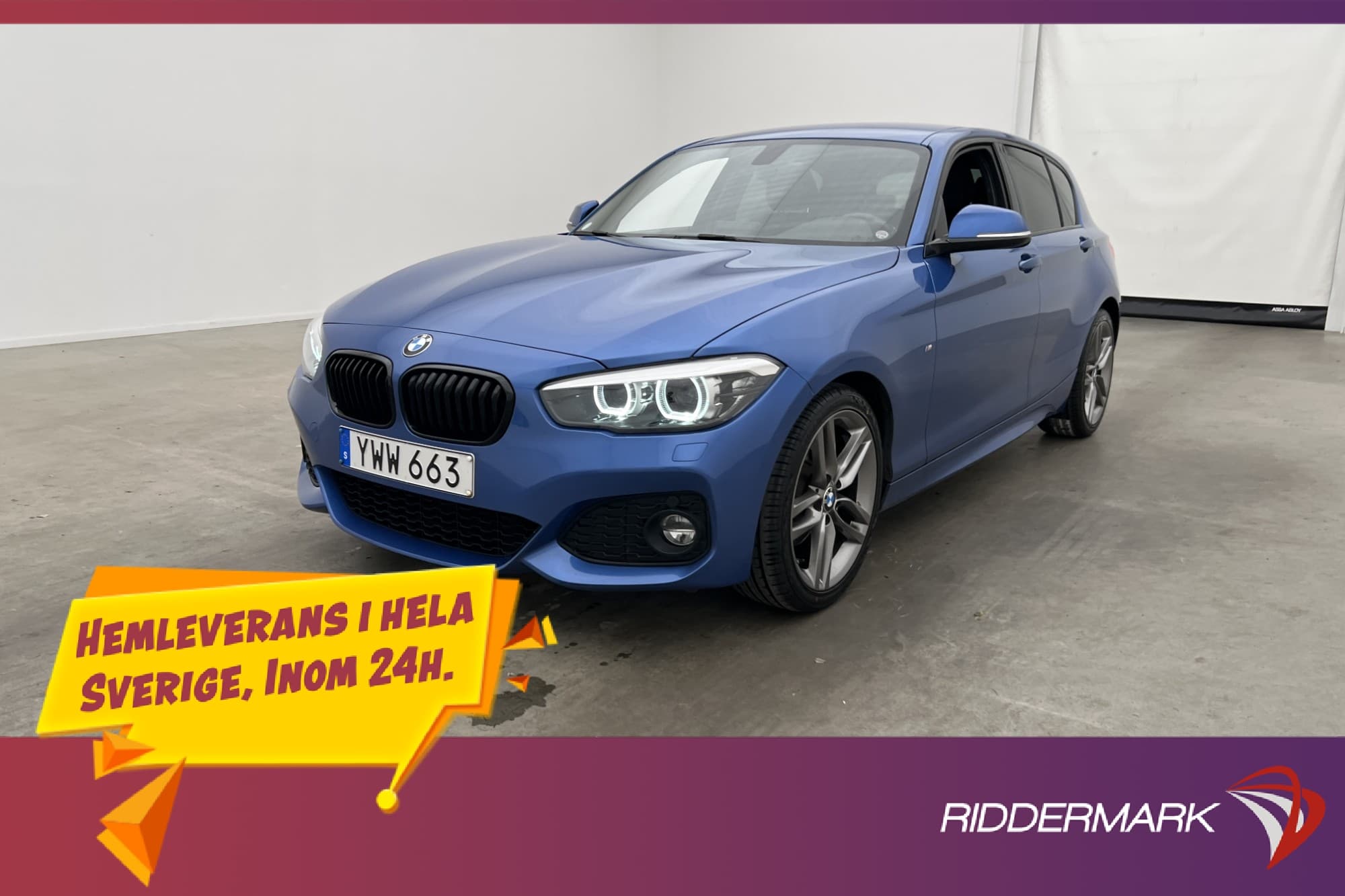 BMW 120 i 184hk M Sport Skinn Sensorer Bluetooth Keyless
