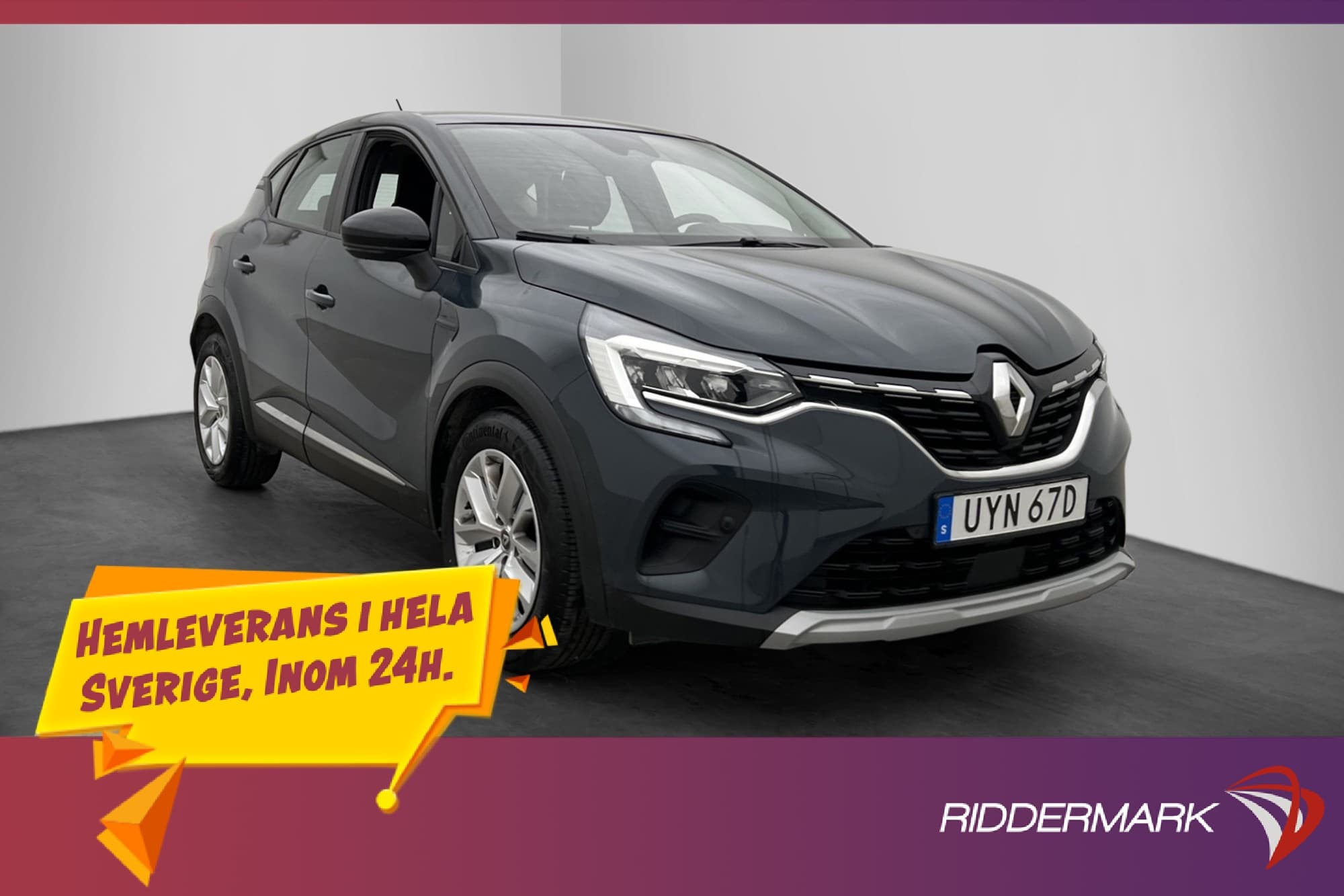 Renault Captur 1.0 TCe 100hk Kamera CarPlay Farthållare