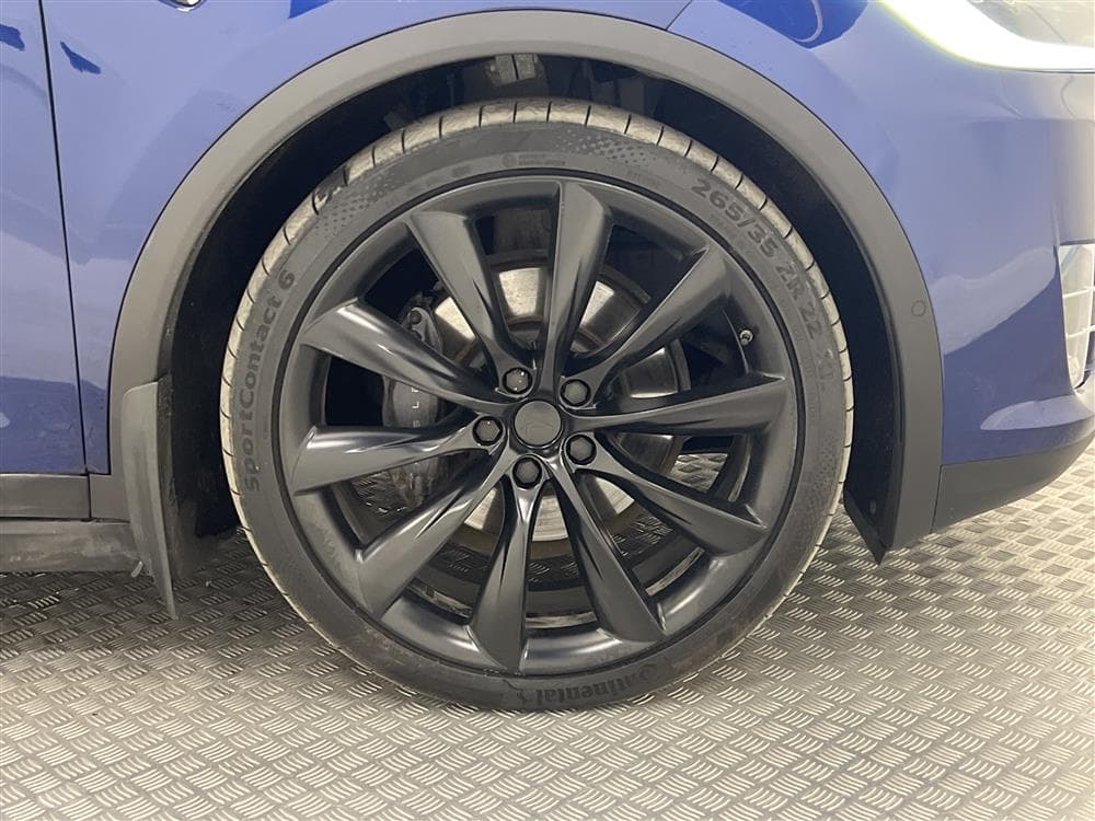 Tesla Model X 100D AWD 6 Sits Drag Uppgraderad AP Vinter pktinteriör