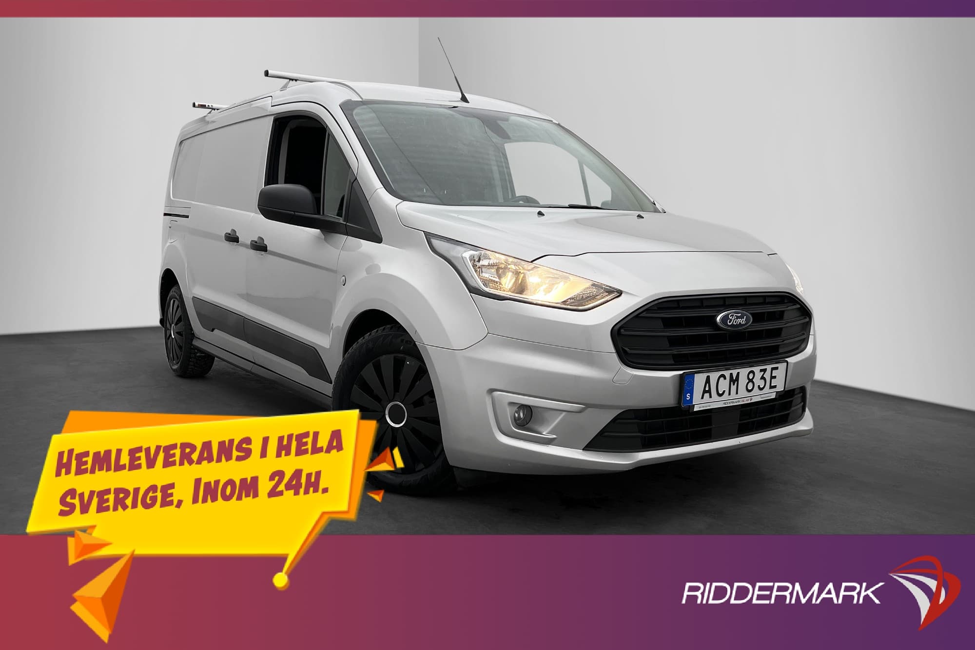 Ford Transit Connect LWB Värmare Drag V-Inredd CARPLAY Moms