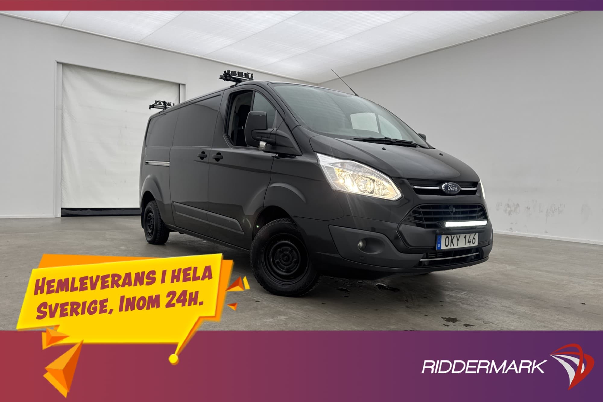 Ford Transit Custom L2 130hk Värmare Dragkrok Farthållare