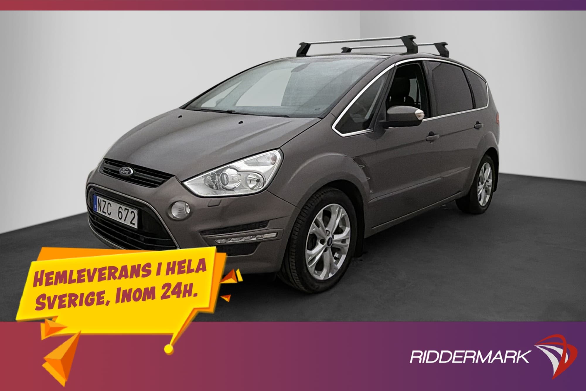 Ford S-Max TDCi 163hk Business 7-Sits Pano Skinn P-Sensorer