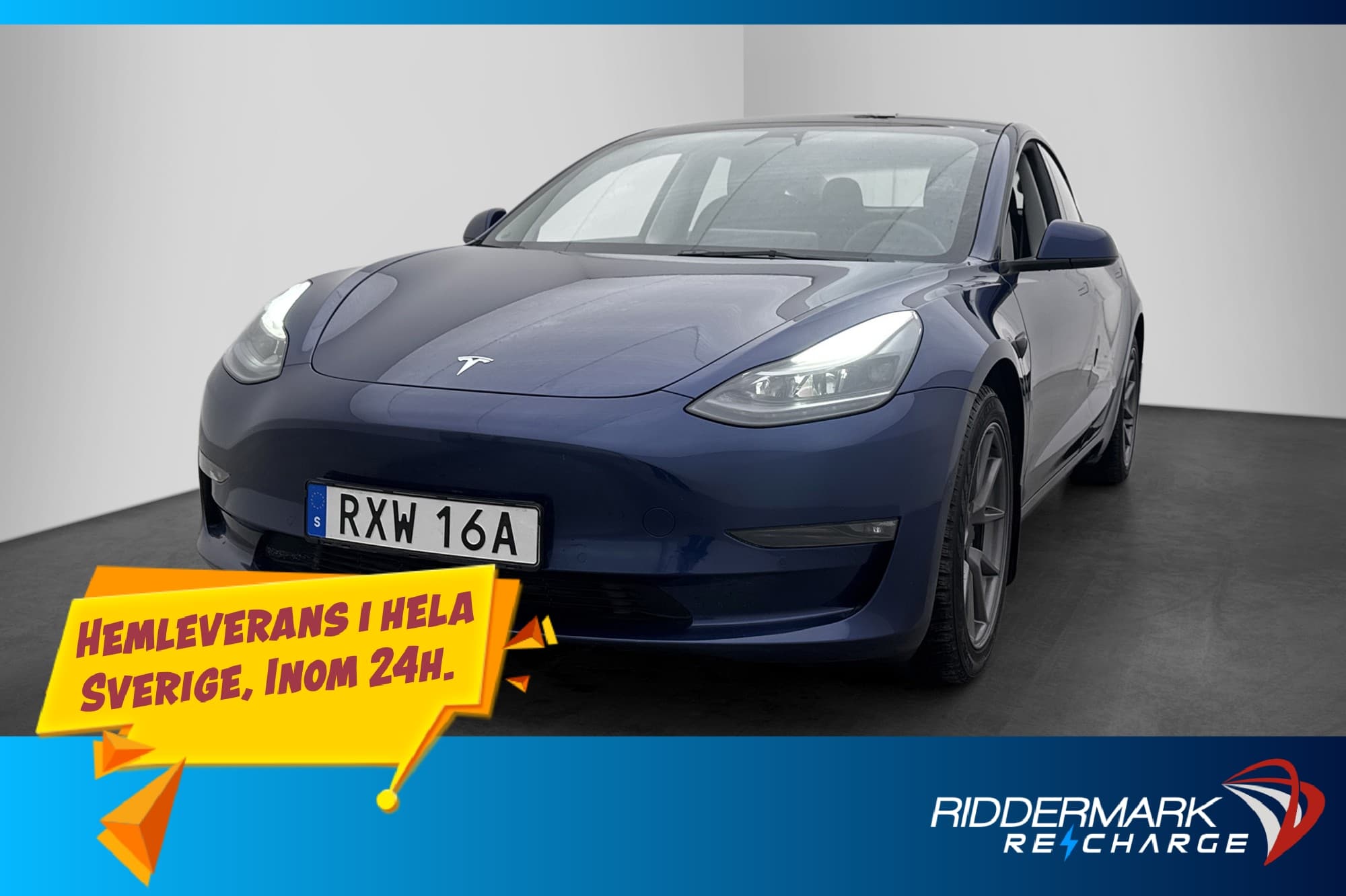 Tesla Model 3 Long Range AWD Svensksåld Autopilot Dragkrok