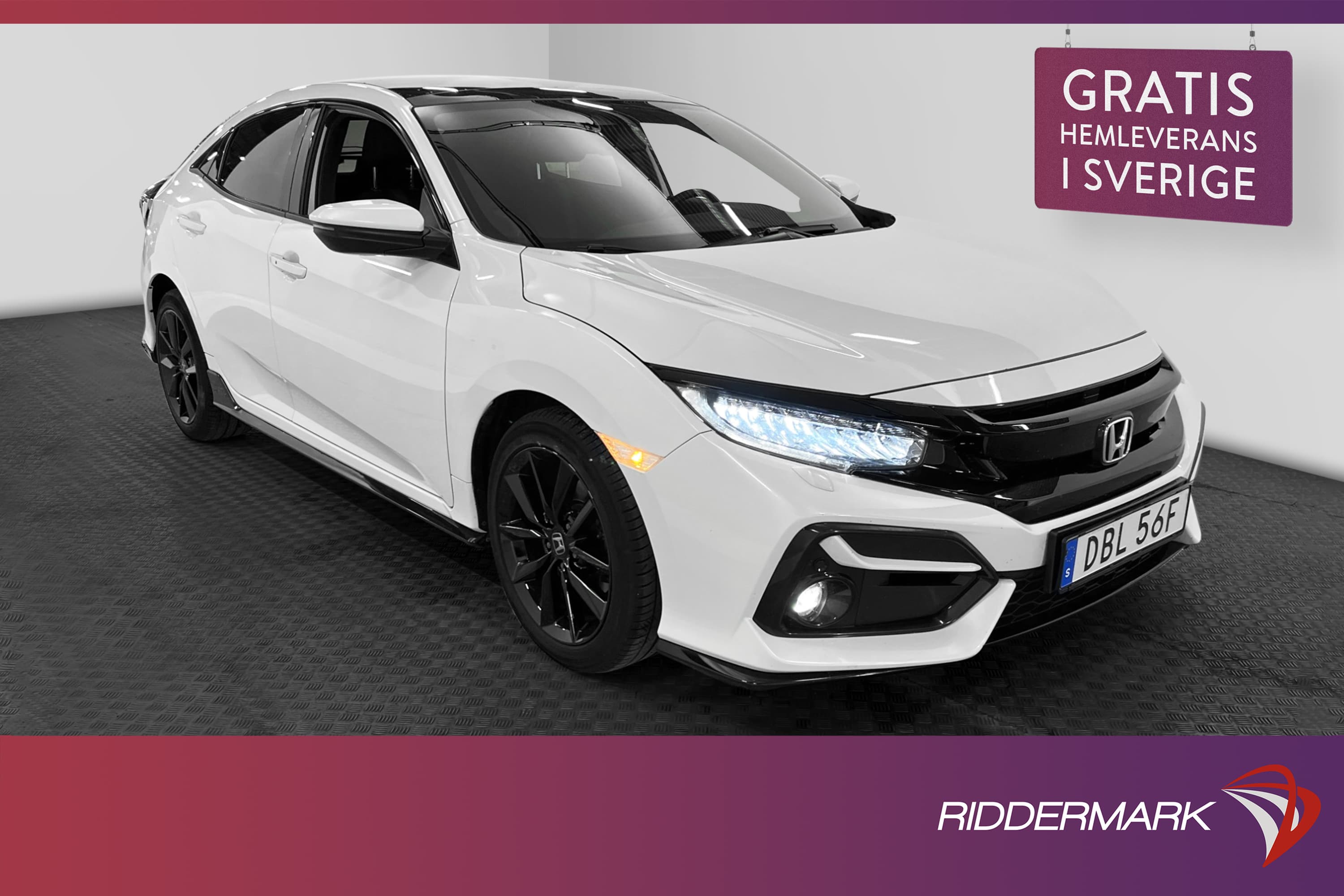 Honda Civic 1.5 Turbo 182hk Taklucka Kamera Carplay Välserv