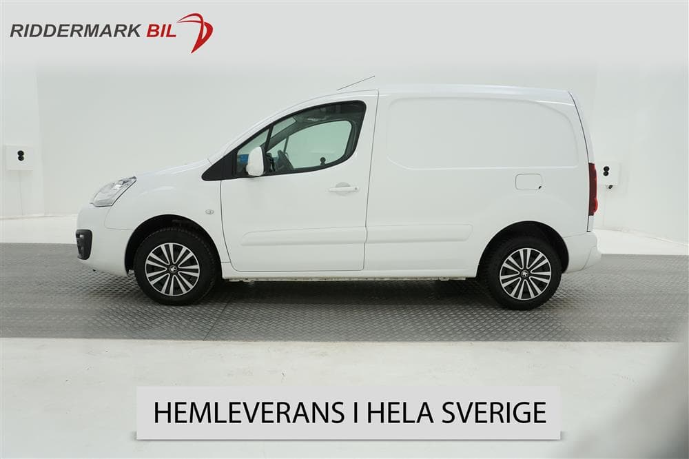 Peugeot Partner 1.6BlueHDi Eu6 3-sits 100hk Pro+ Drag Pdc