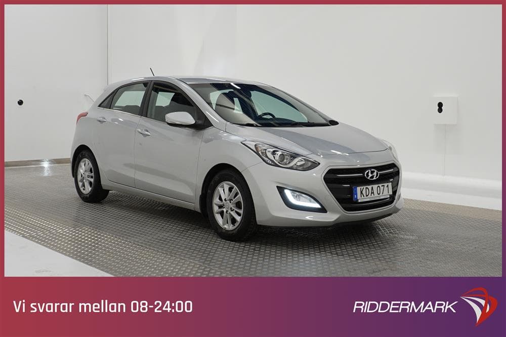 Hyundai i30 1.6 110hk Välserv P-sensor Rattvärme  0,36l/mil