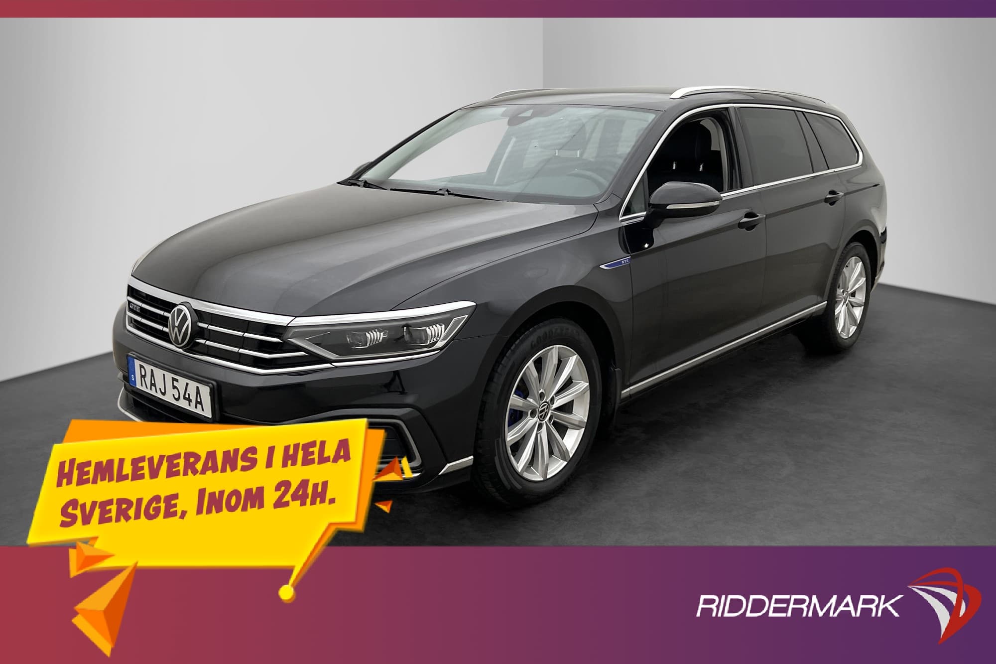 Volkswagen Passat GTE 218hk Dragkrok Kamera CarPlay Rattvärm