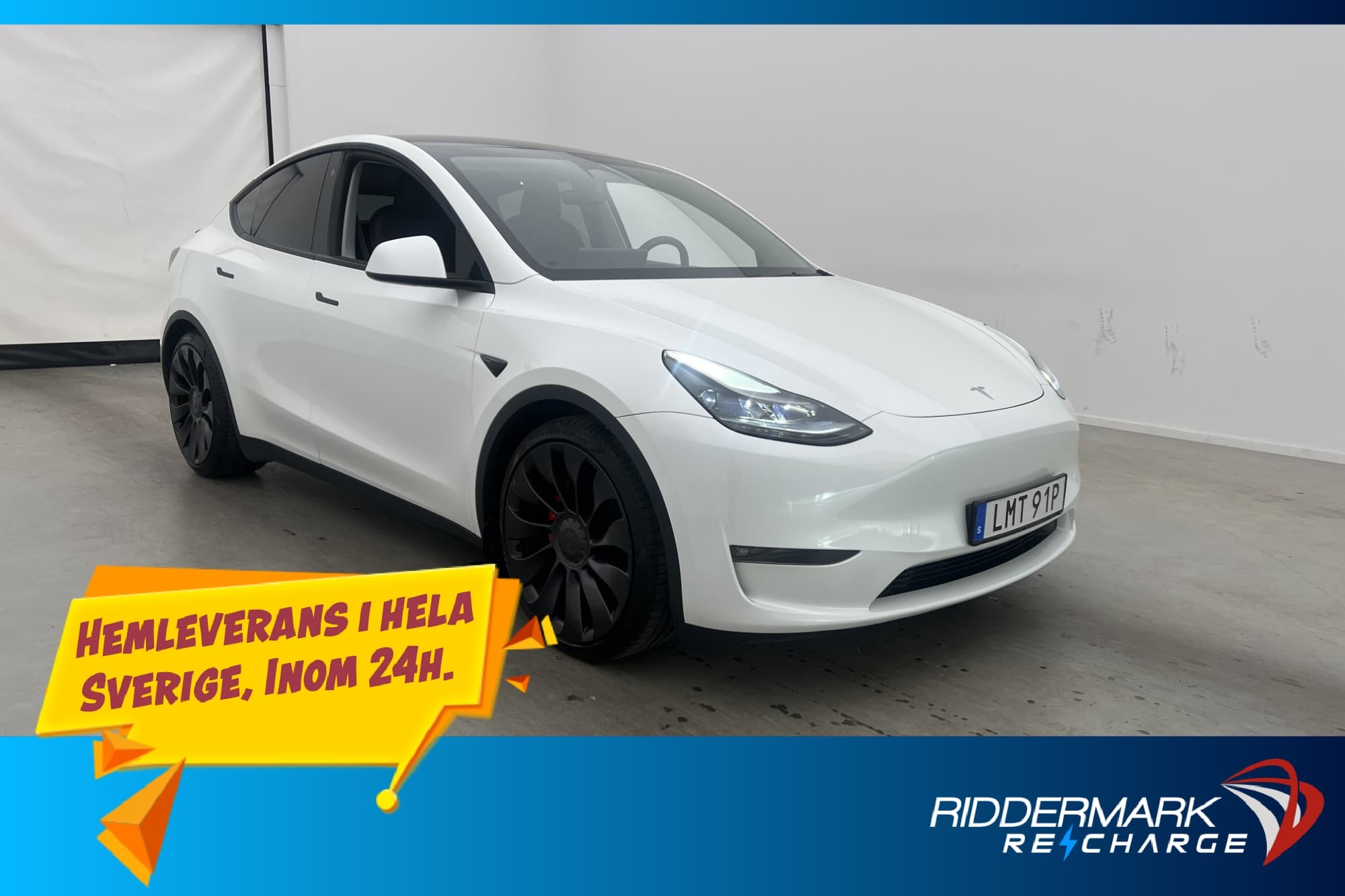 Tesla Model Y Performance AWD Autopilot Dragkrok Svensksåld