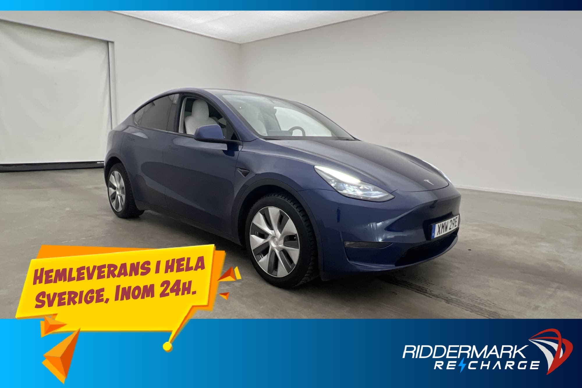 Tesla Model Y Long Range AWD Autopilot Ljus interiör Sv.Såld