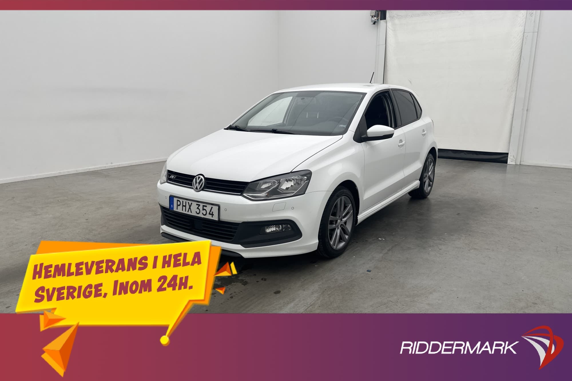 Volkswagen Polo 1.2 TSI 90hk R-Line Sensorer Bluetooth 