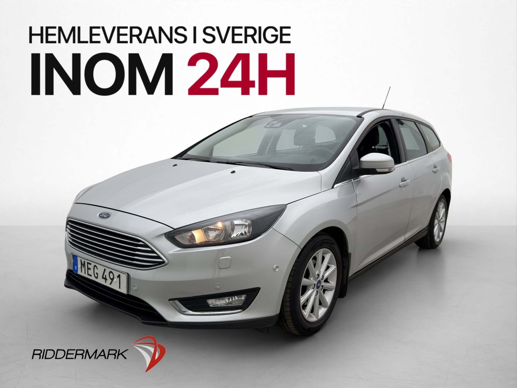 Ford Focus Kombi 125hk Titanium Dragkrok CarPlay Sensorer