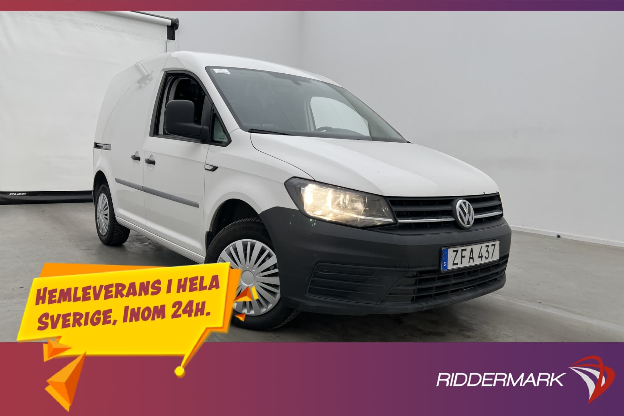 Volkswagen Caddy 2.0TDI Fjärr-Värm Drag V-inredd 0.47L/Mil