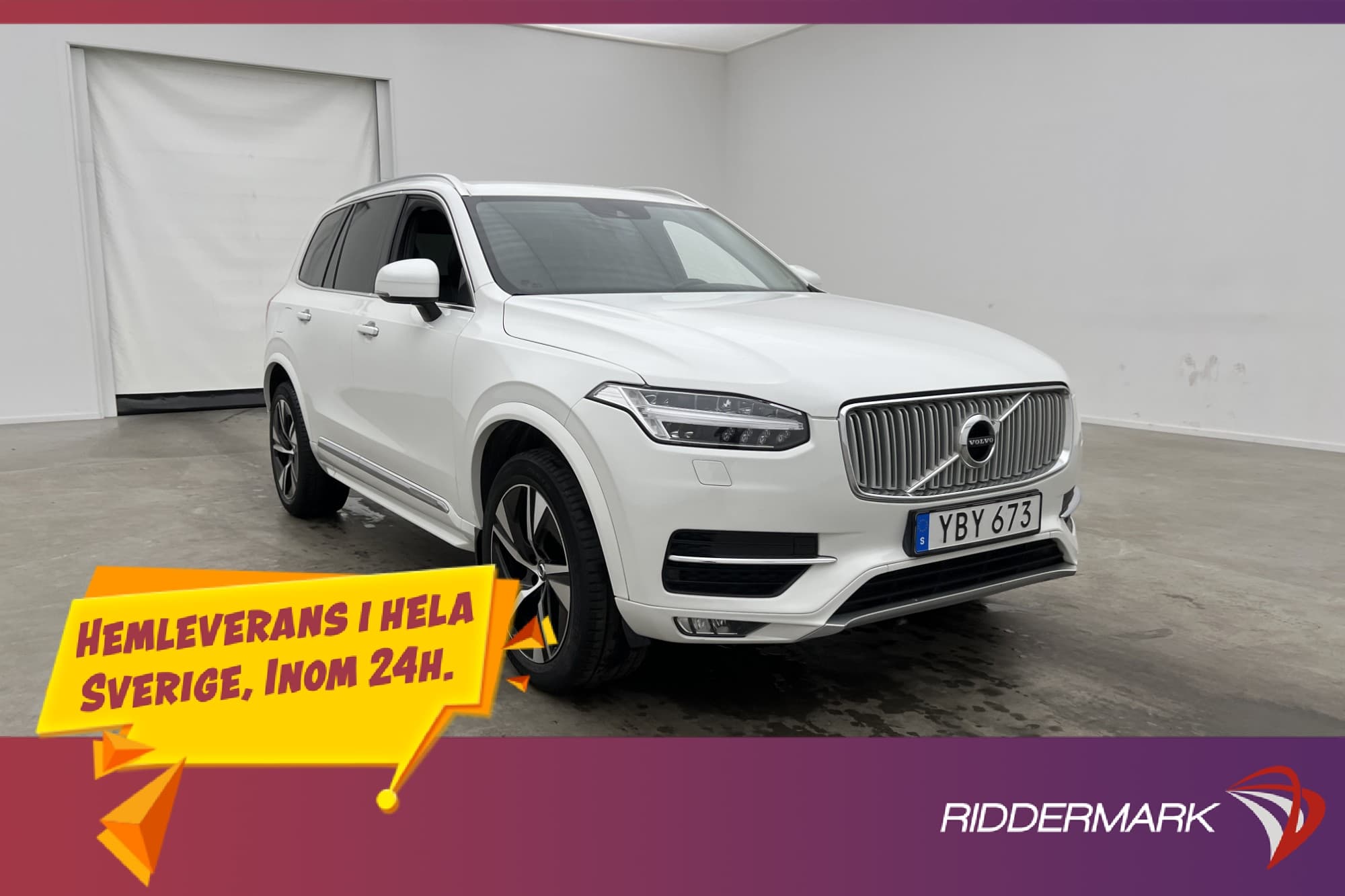 Volvo XC90 D5 AWD 225hk Inscription 7 Sits Värmare Navi VOC