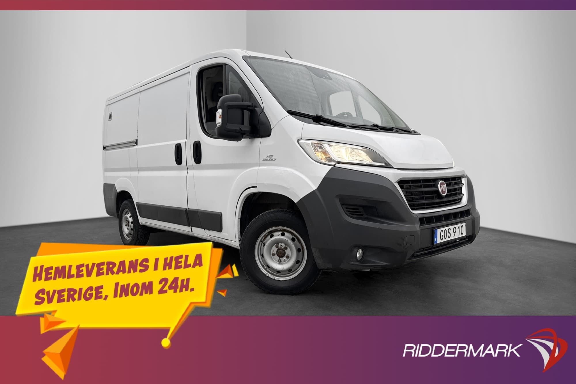Fiat Ducato L2 2.0 Ny-Kamrem Värmare PDC 3-Sits Dragkrok