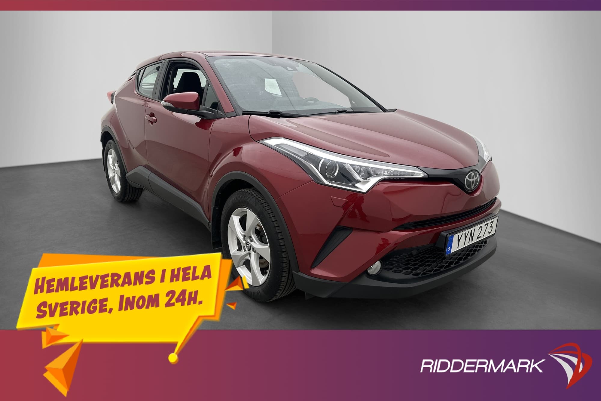 Toyota C-HR 1.2 Turbo AWD Active Värmare Kamera Välservad