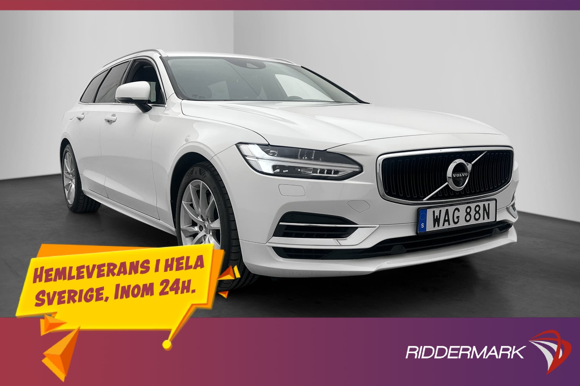 Volvo V90 Recharge T8 AWD Momentum HUD Värm Läder Adapt-fart