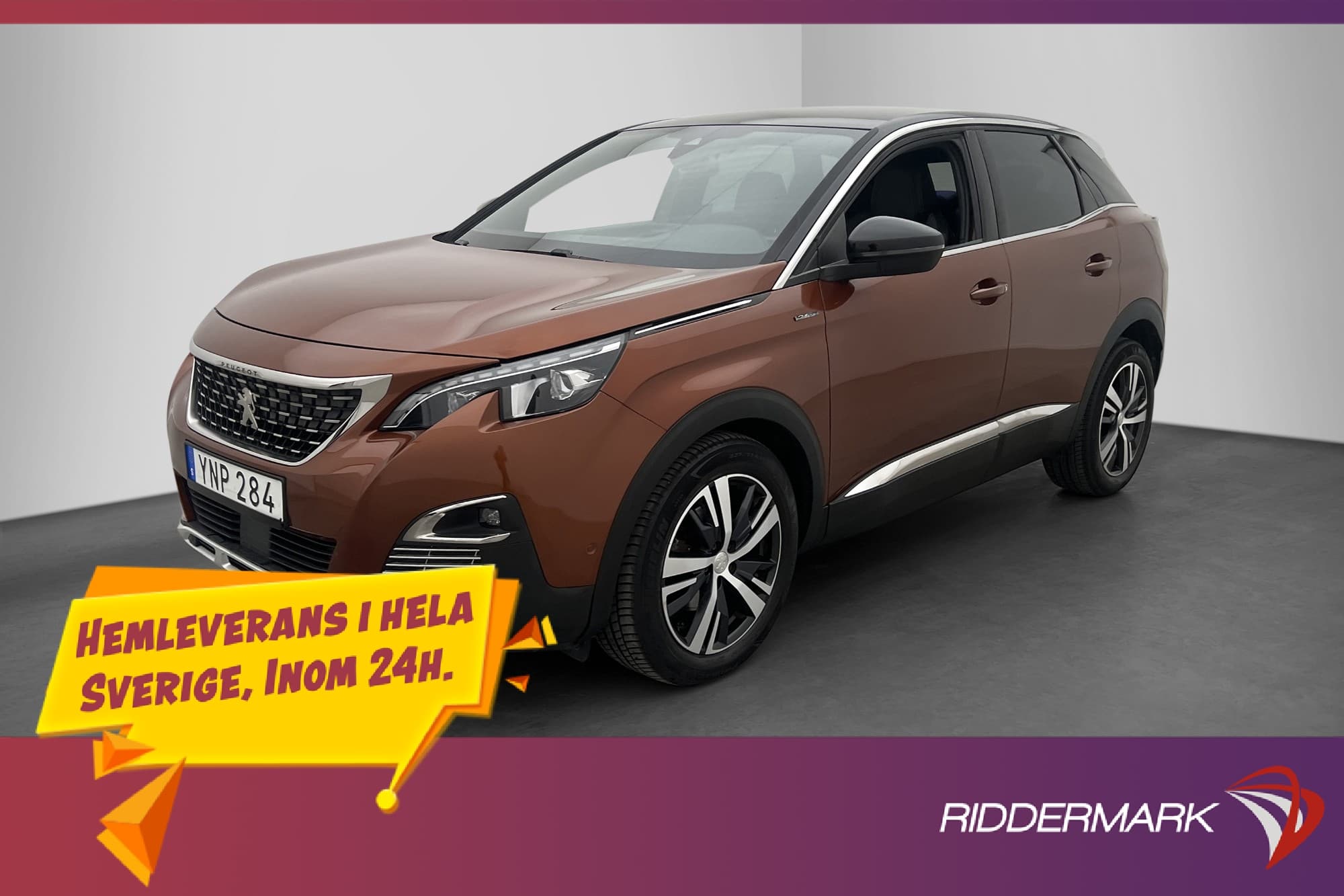 Peugeot 3008 1.6 GT-Line 120hk CarPlay Halvskinn Sensorer