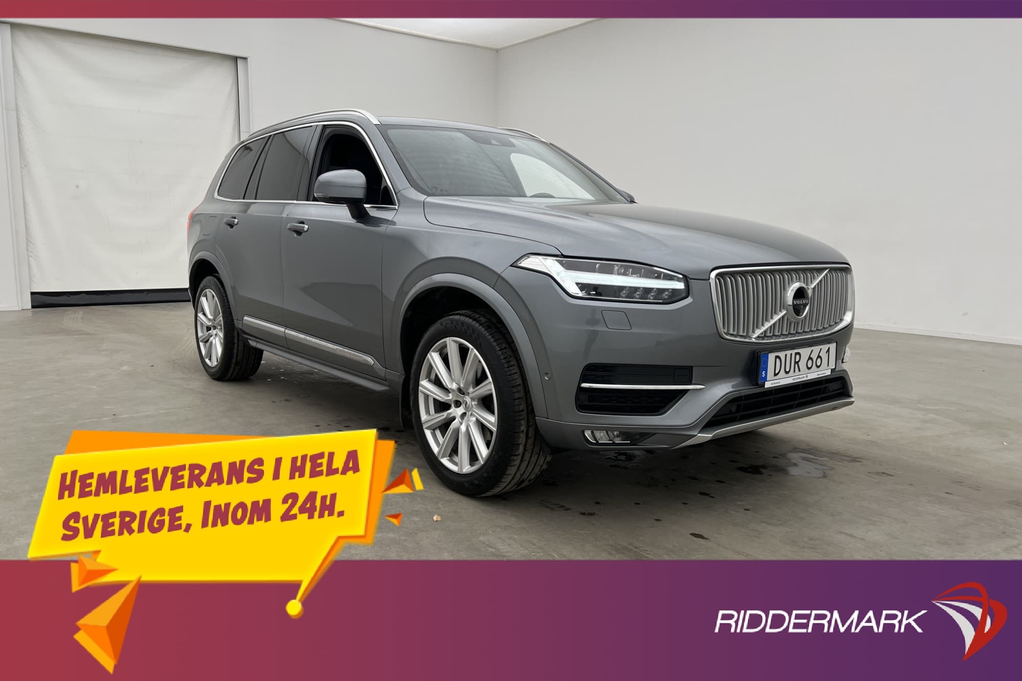 Volvo XC90 D5 235hk AWD Inscription Skinn Värm VOC 360° Drag