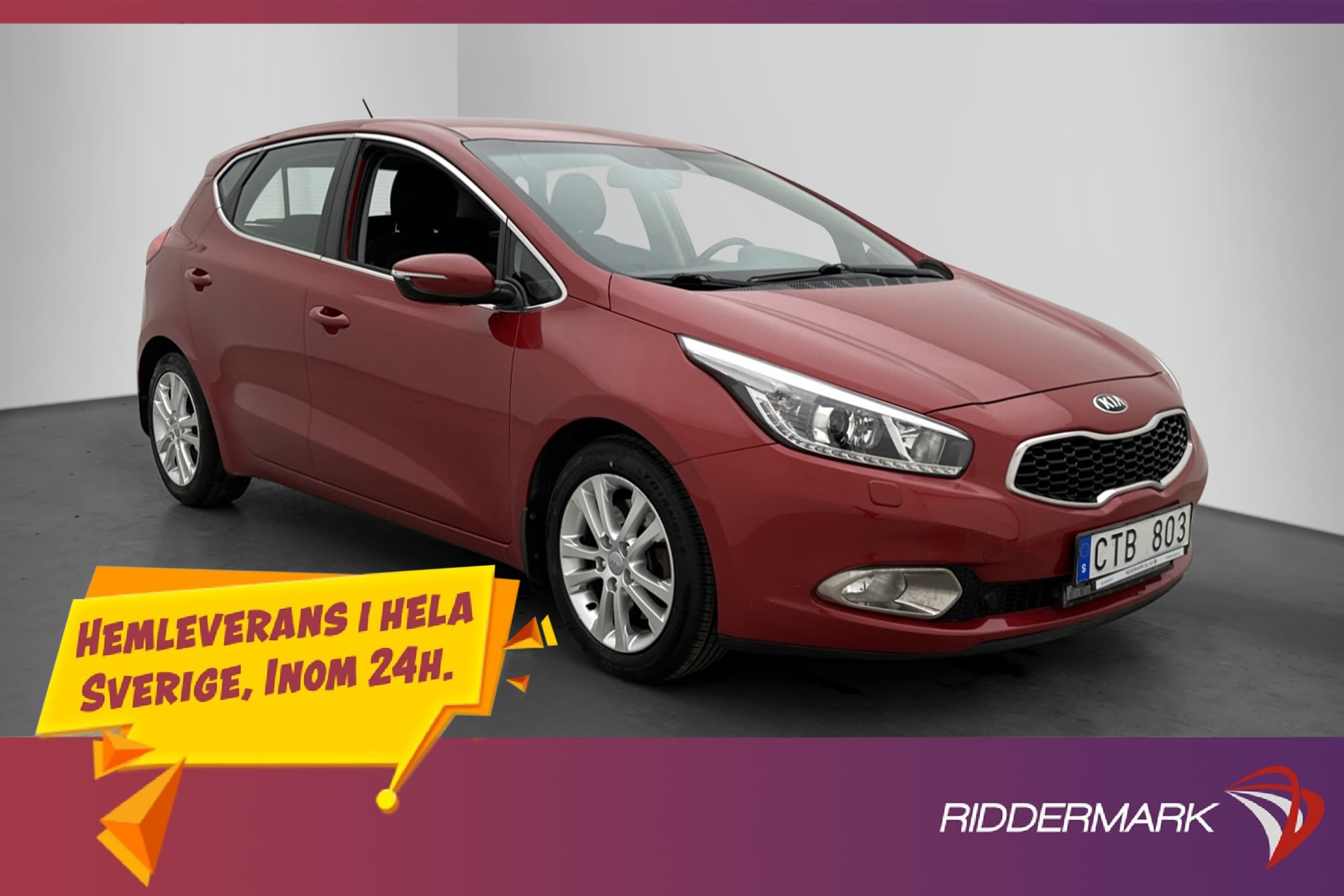 Kia Cee´d 1.6 GDI  Comfort Sensorer Rattvärme Farthållare