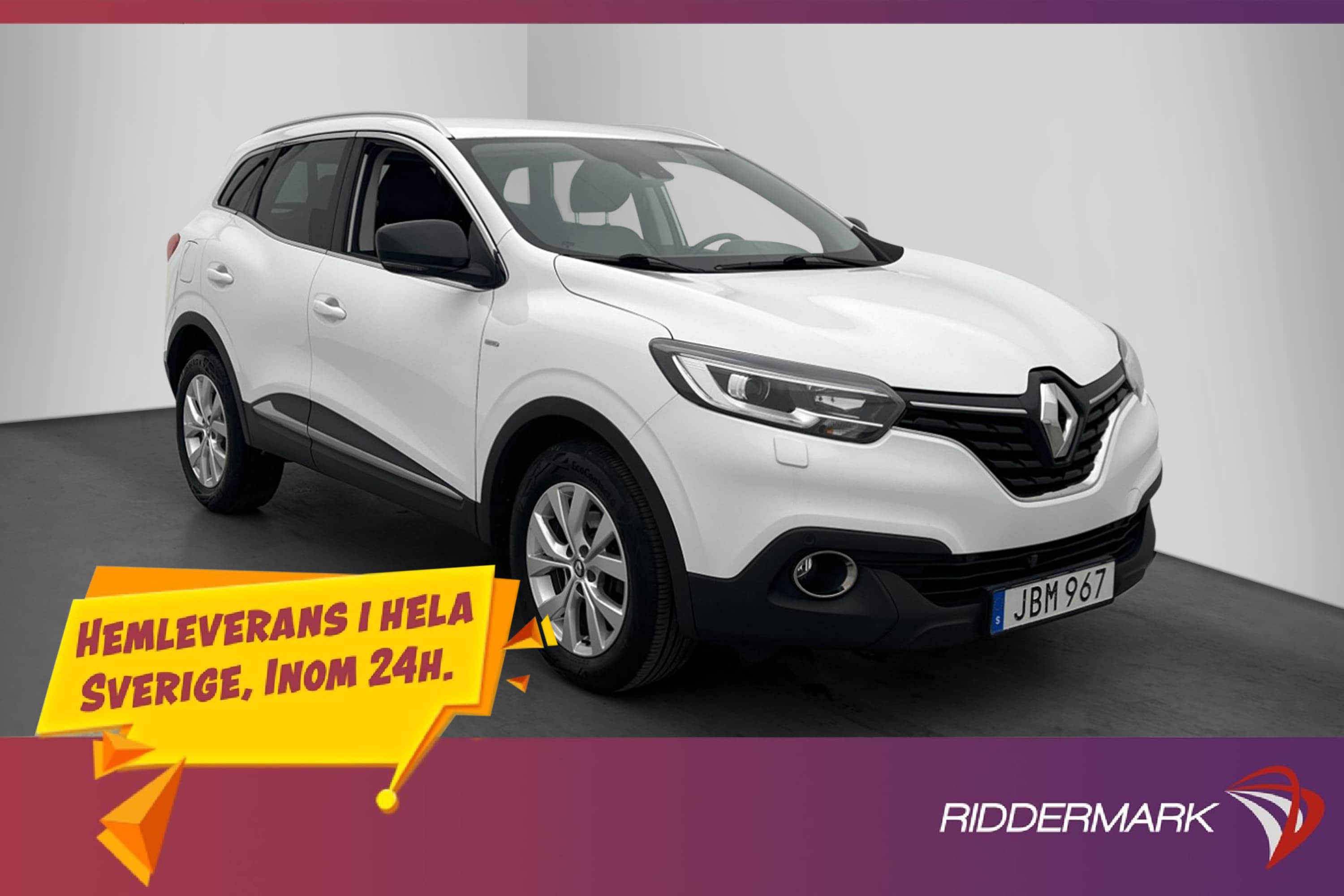 Renault Kadjar 1.5 dCi 110hk LIMITED Kamera Navi Halvskinn