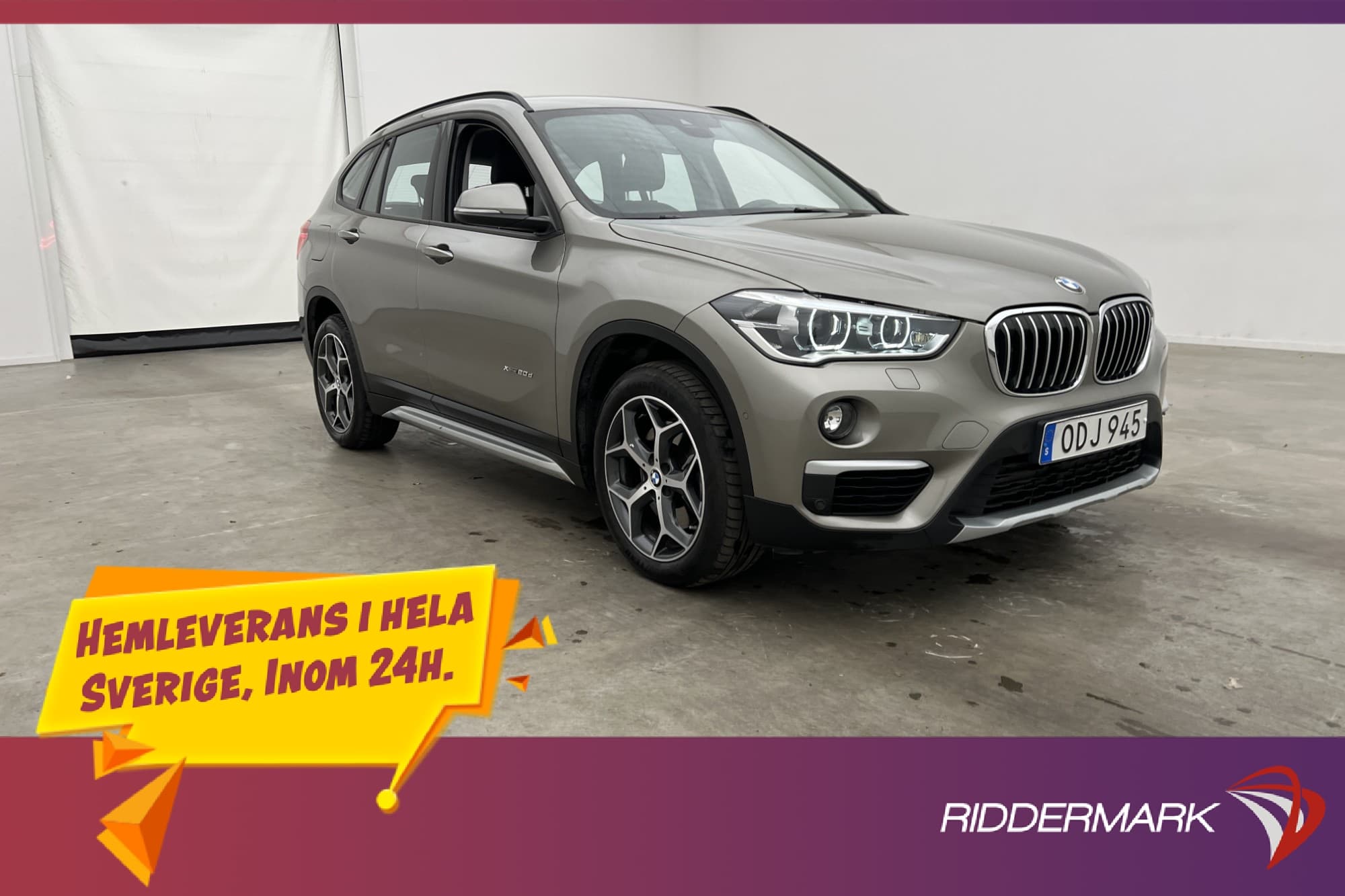 BMW X1 xDrive20d 190hk xLine Kamera HUD Navi 0,49L/mil